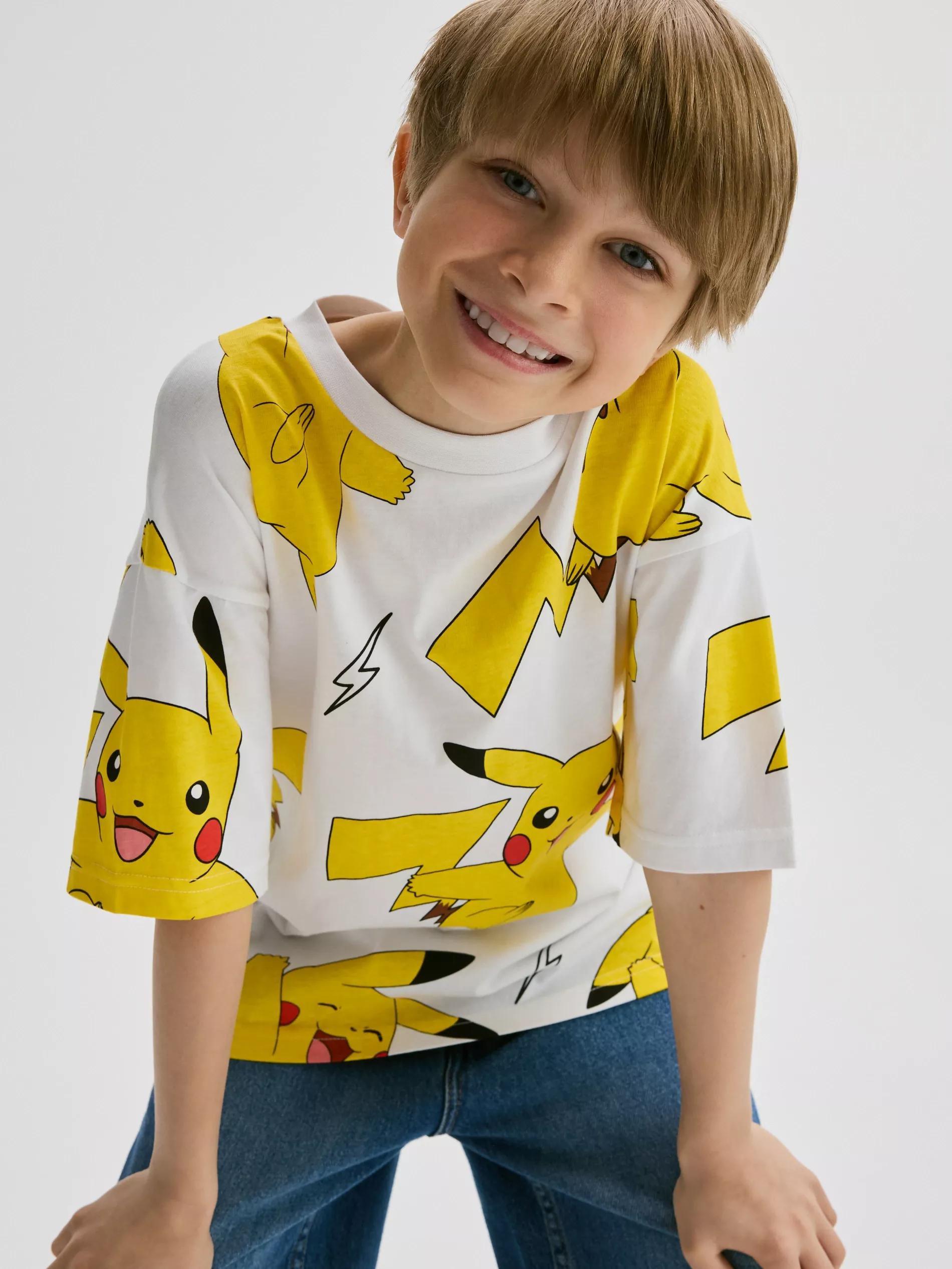 CREAM Pokemon cotton T-shirt, Ivory, large image number 5