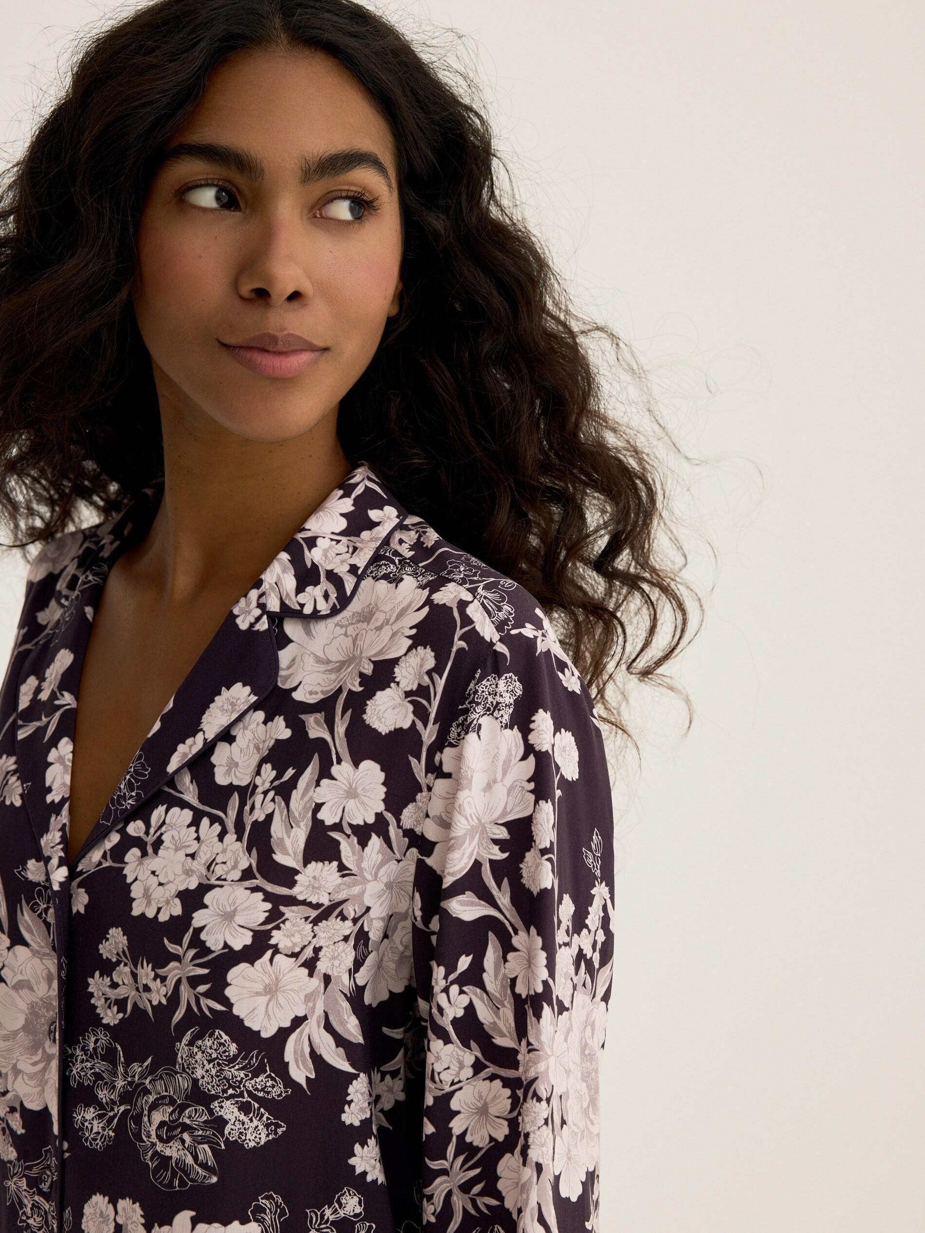 Purple Patterned Nightdress, Purple, large image number 2