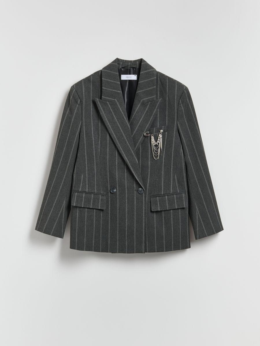 Grey Blazer, Grey, large image number 2