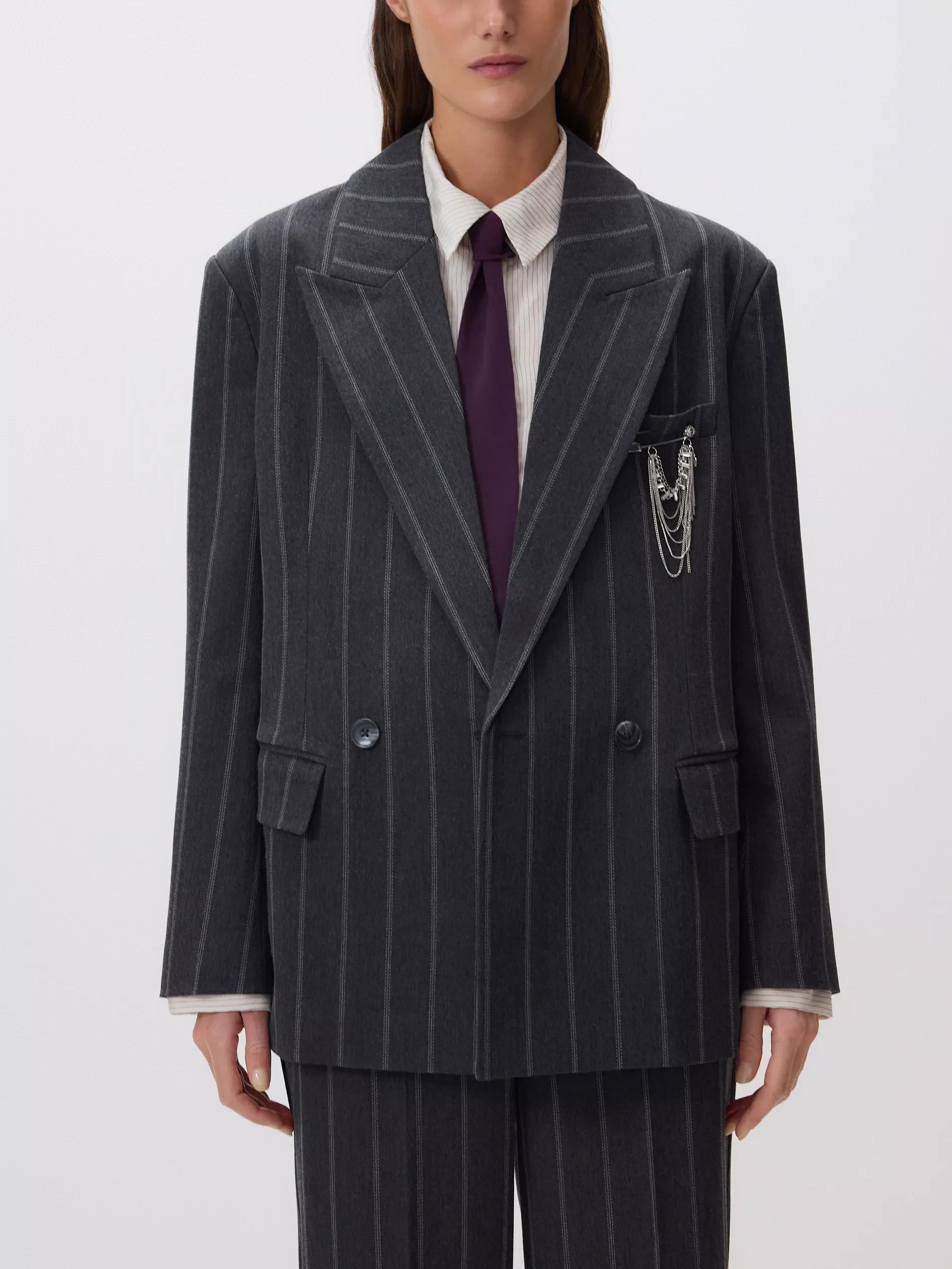 بليزر رمادي, Grey, medium