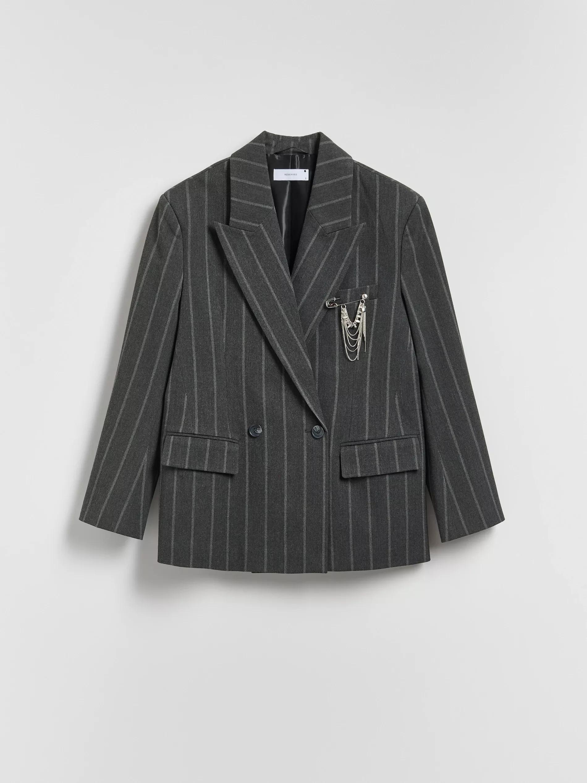 Grey Blazer, Grey, large image number 4