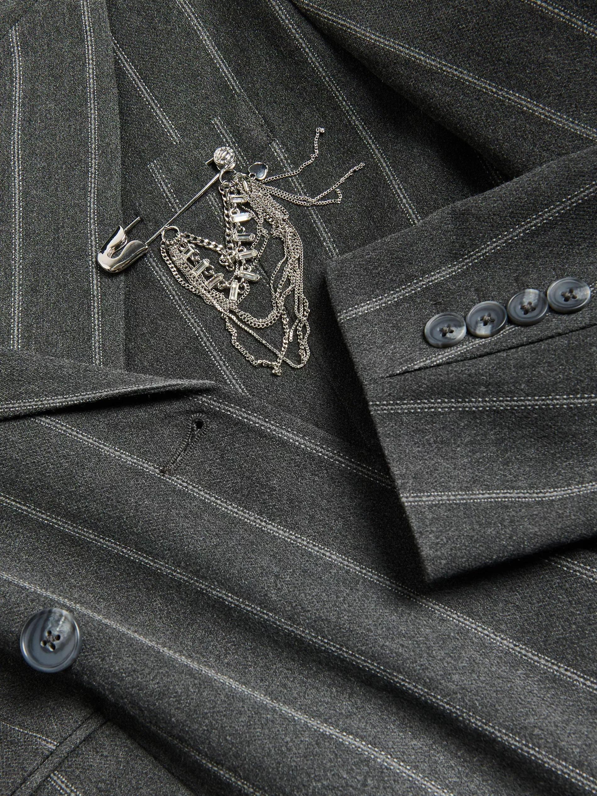 Grey Blazer, Grey, large image number 5