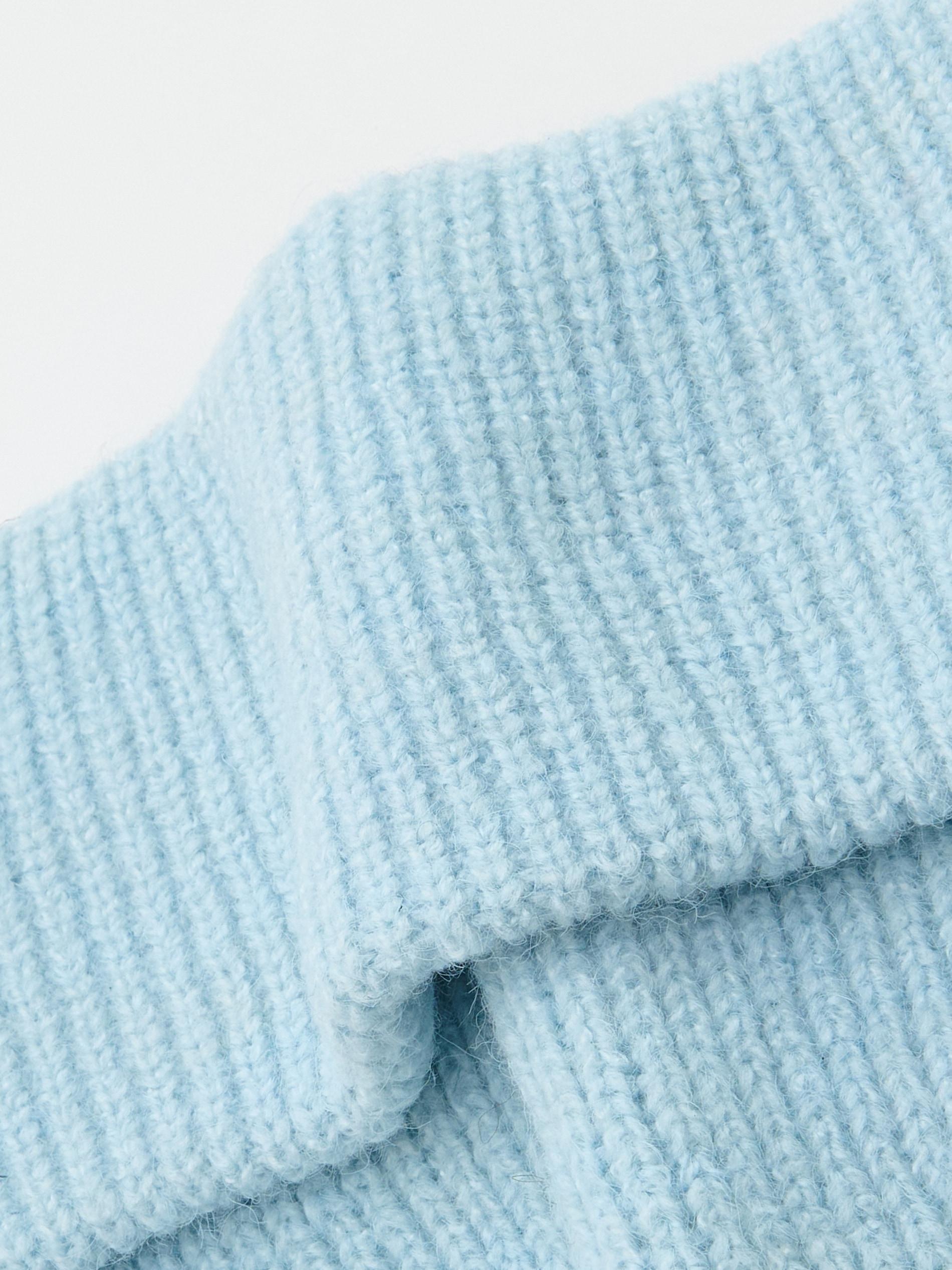 Blue Plain Beanie, Blue, large image number 1