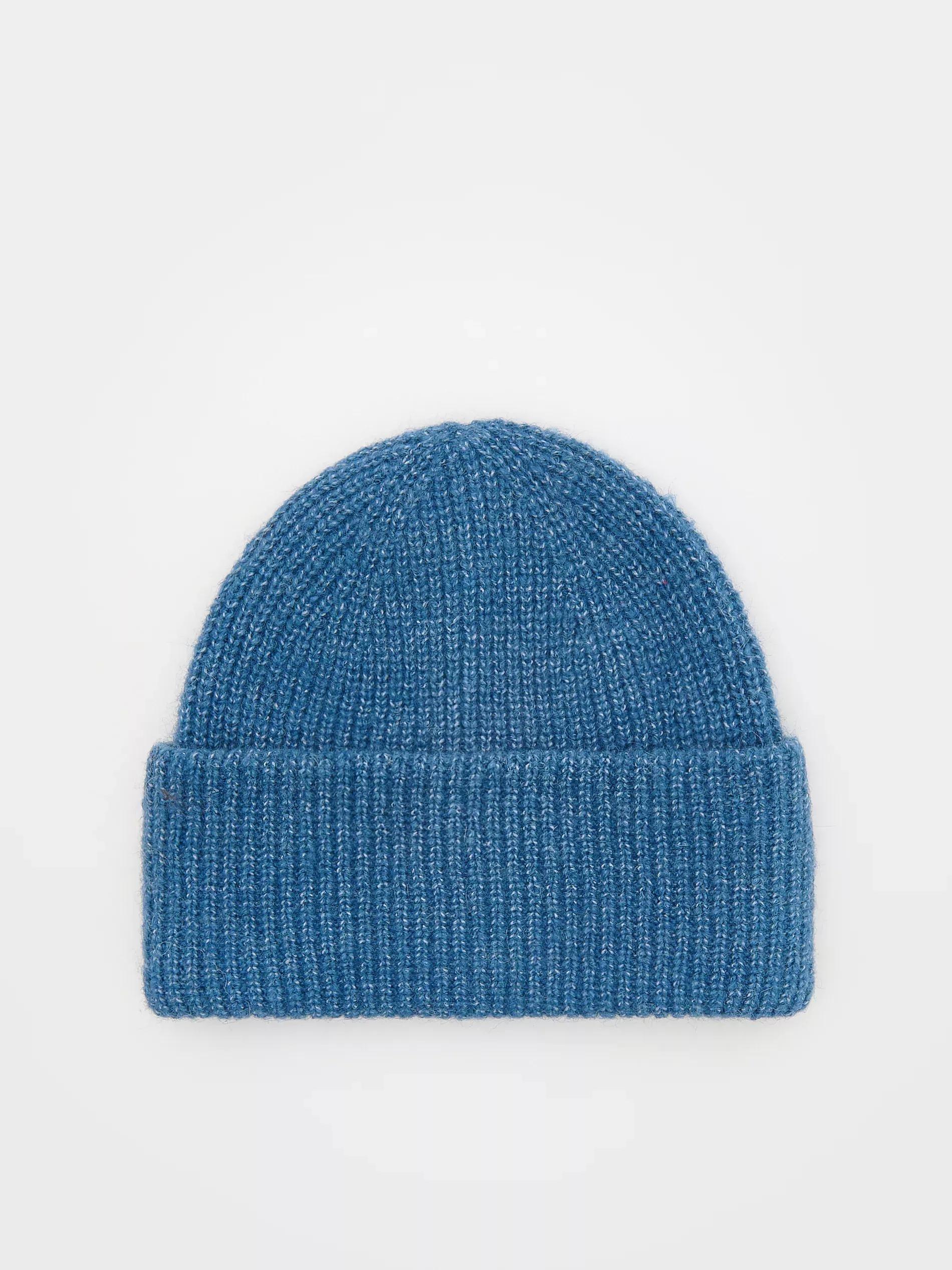 Blue Plain Beanie, Blue, large image number 1