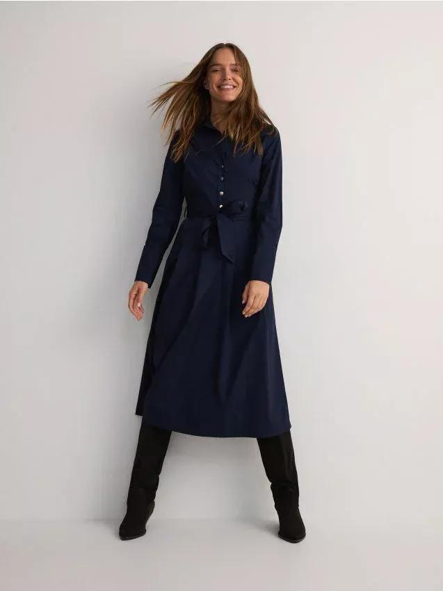 Navy Midi Dress, , large image number 0