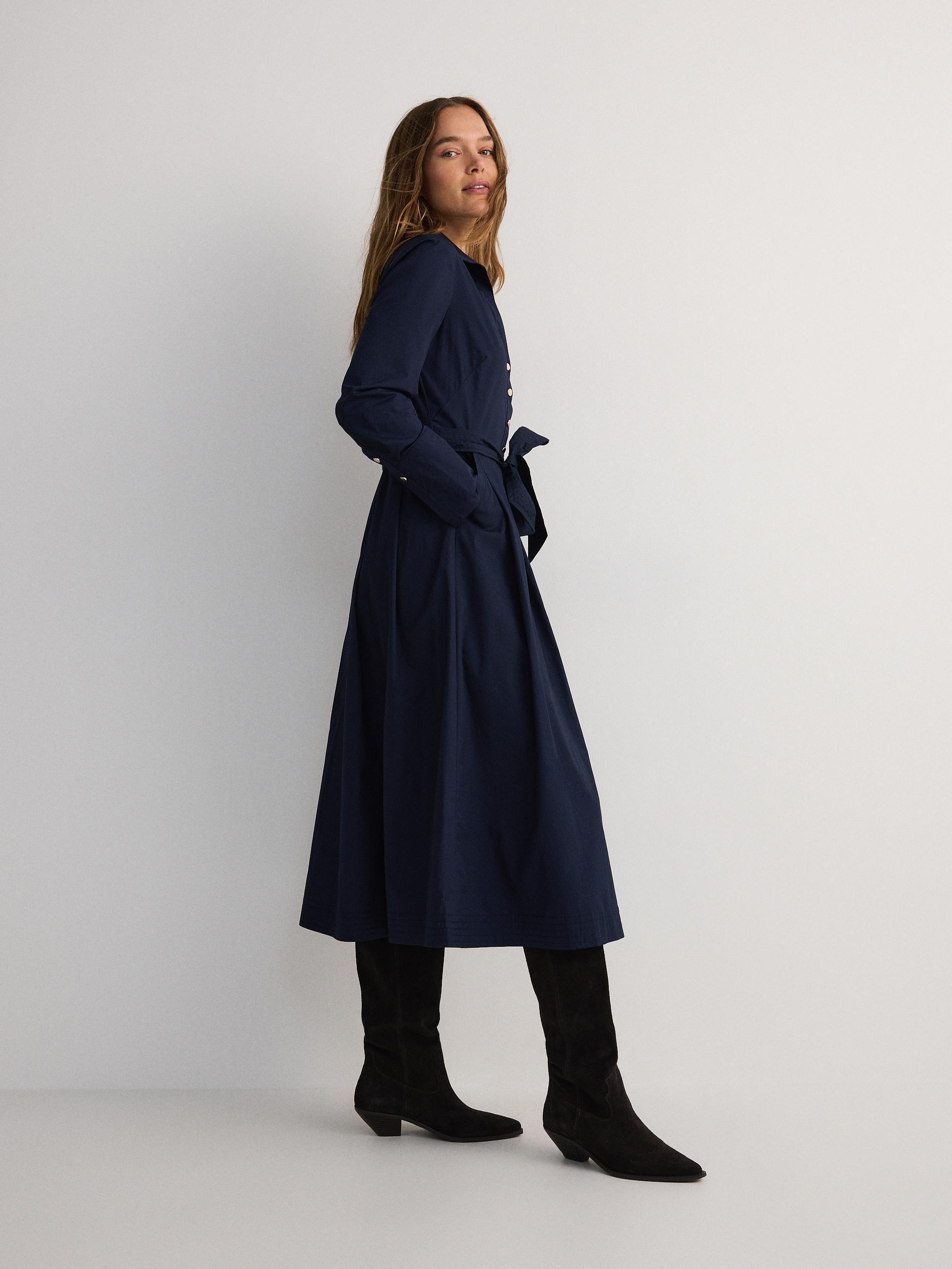 Navy Midi Dress, , large image number 3