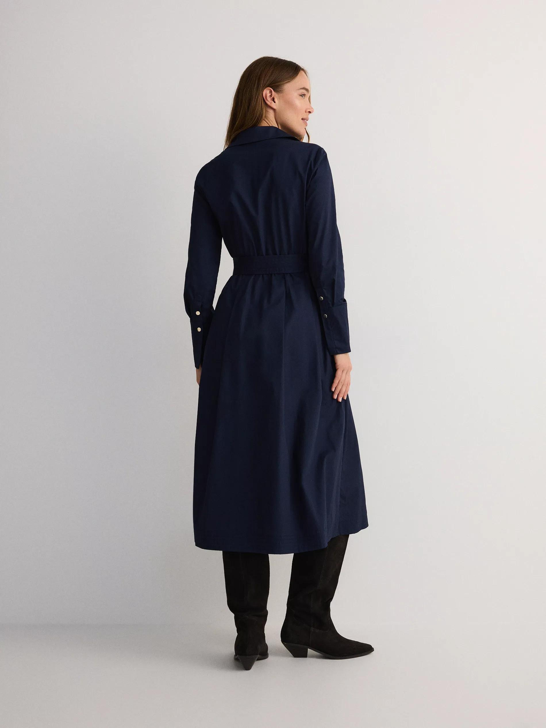Navy Midi Dress, , large image number 4