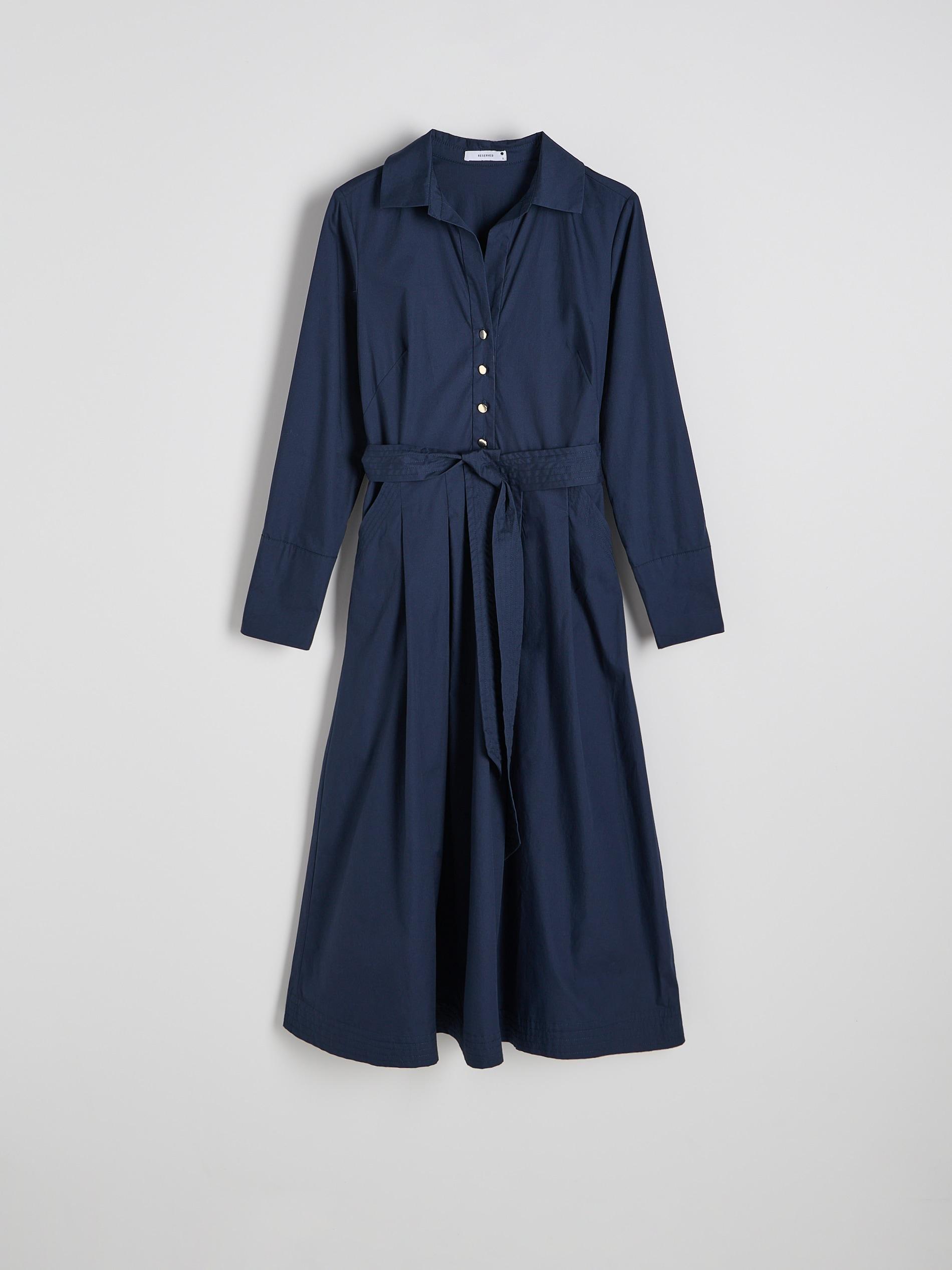 Navy Midi Dress, , large image number 5