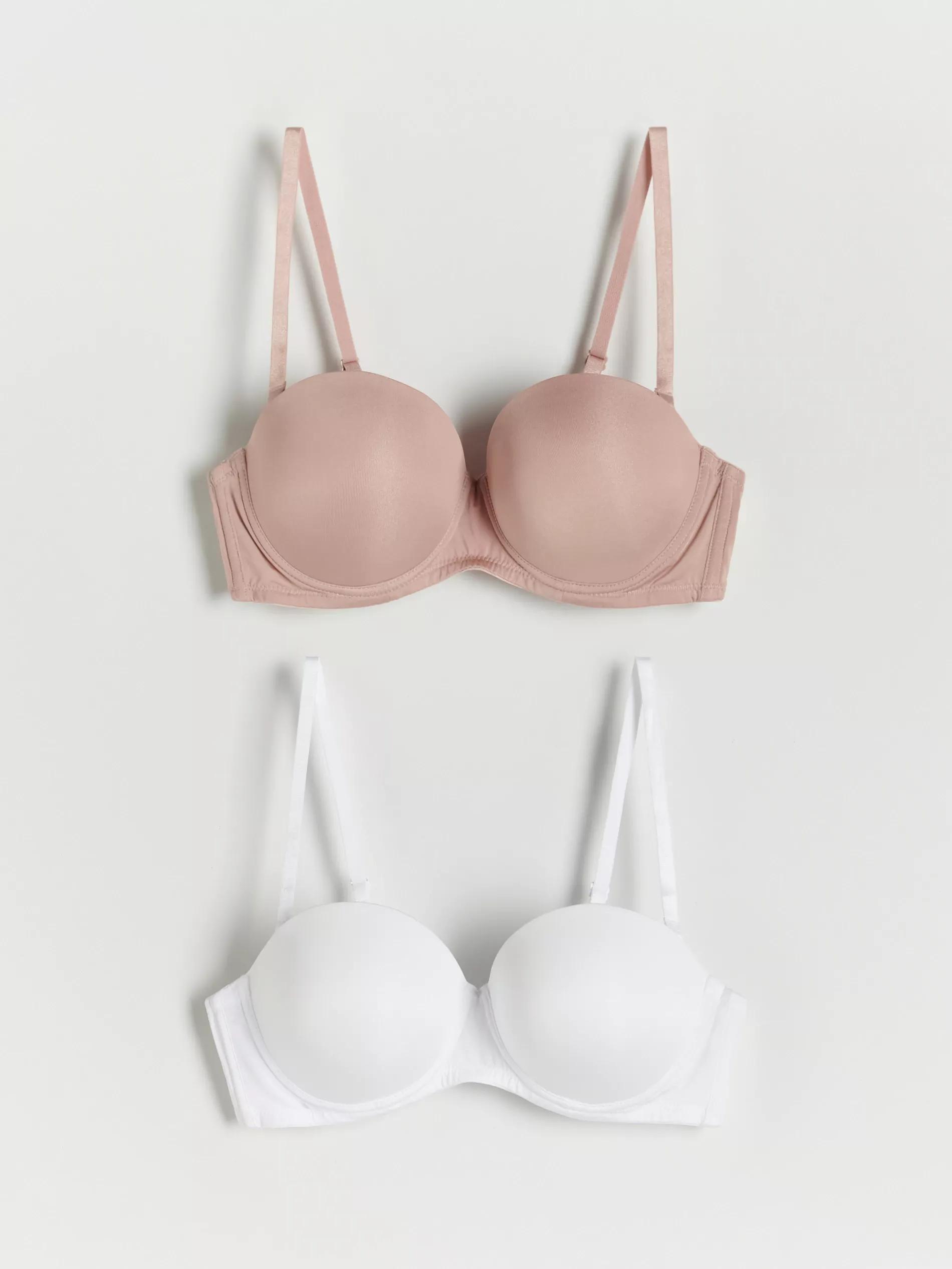 Cream Balconette Bras 2 Pack, , large image number 0