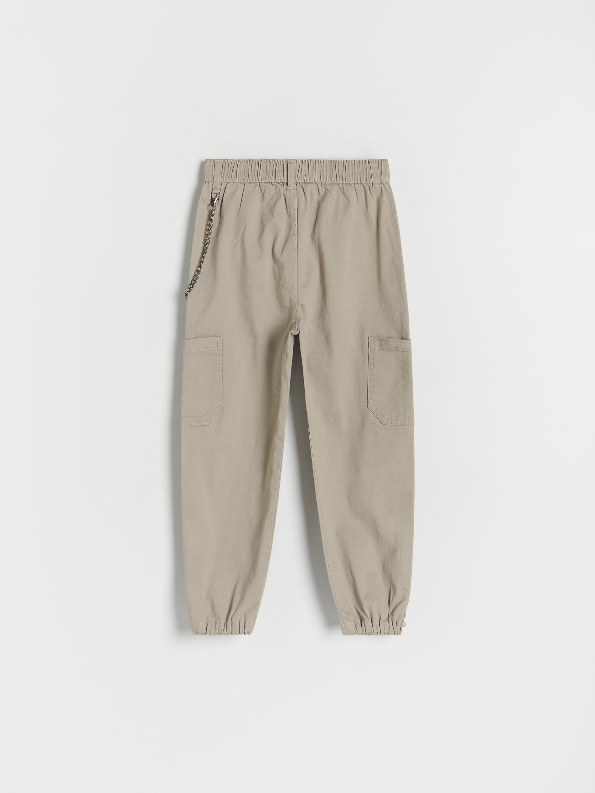 Green Trousers With Chain Detail, Kids Girls, , large image number 2