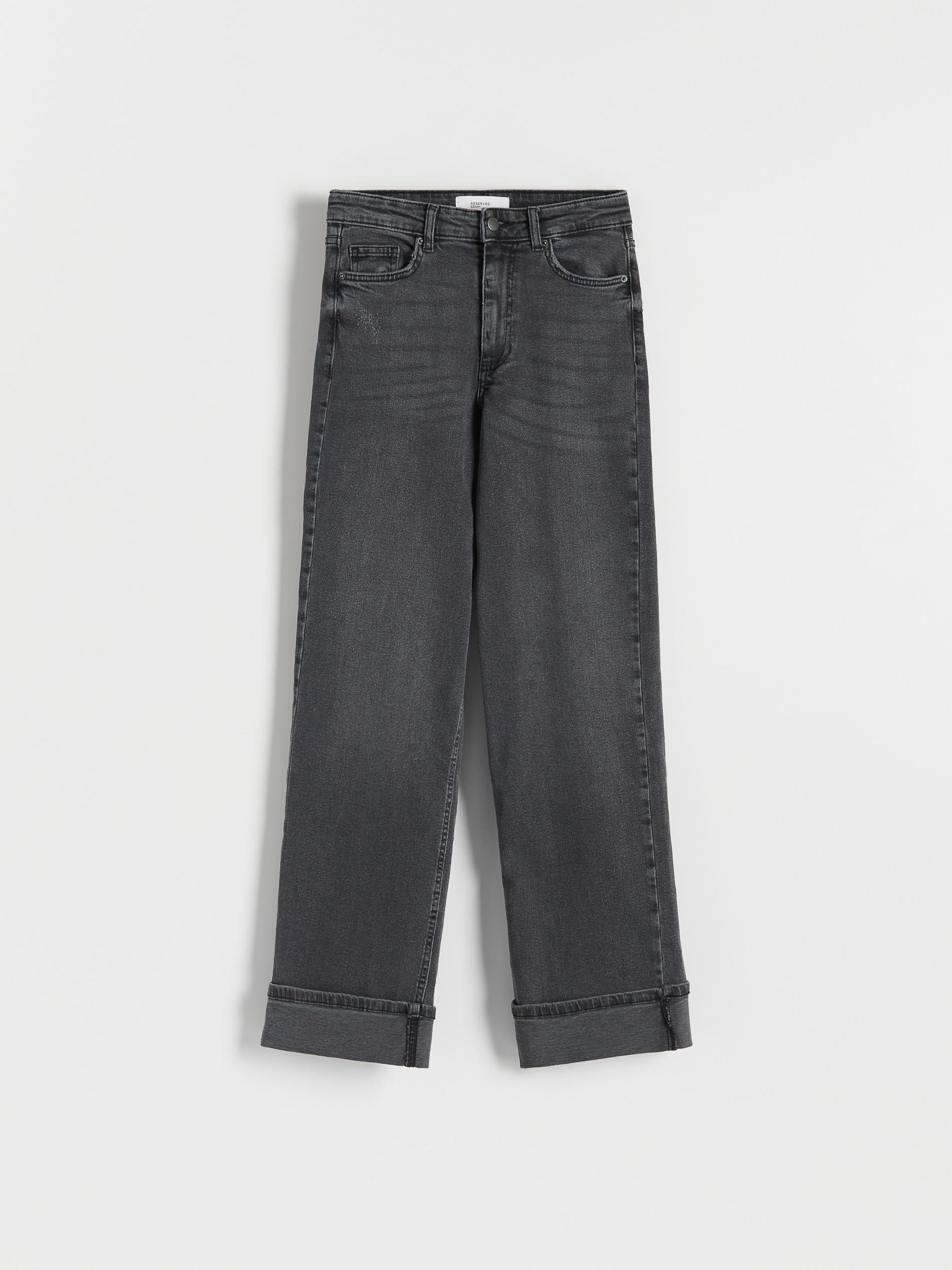 Grey Straight Jeans, , large image number 1