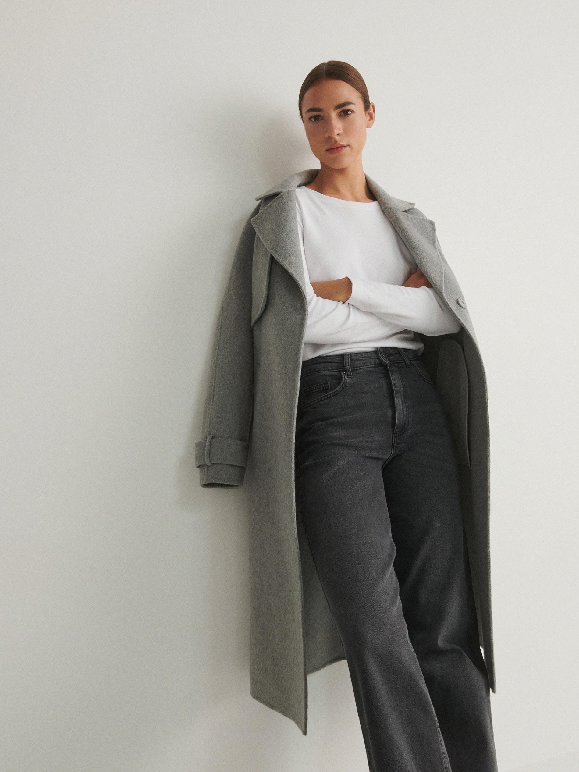 Grey Straight Jeans, , large image number 6