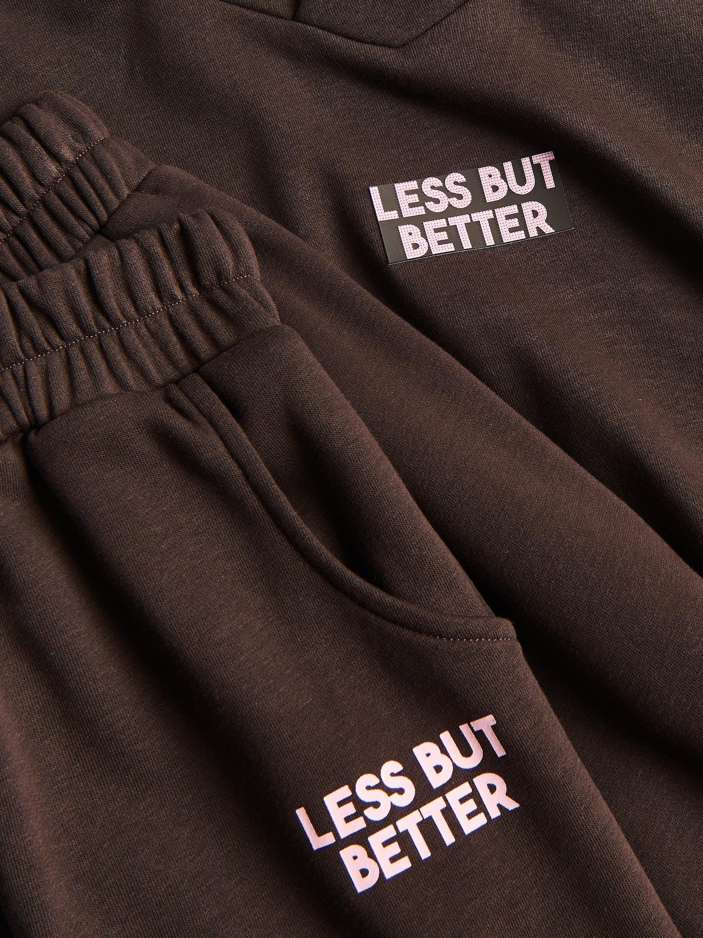 Brown T-Shirt & Trousers, Kids Girls, Brown, medium
