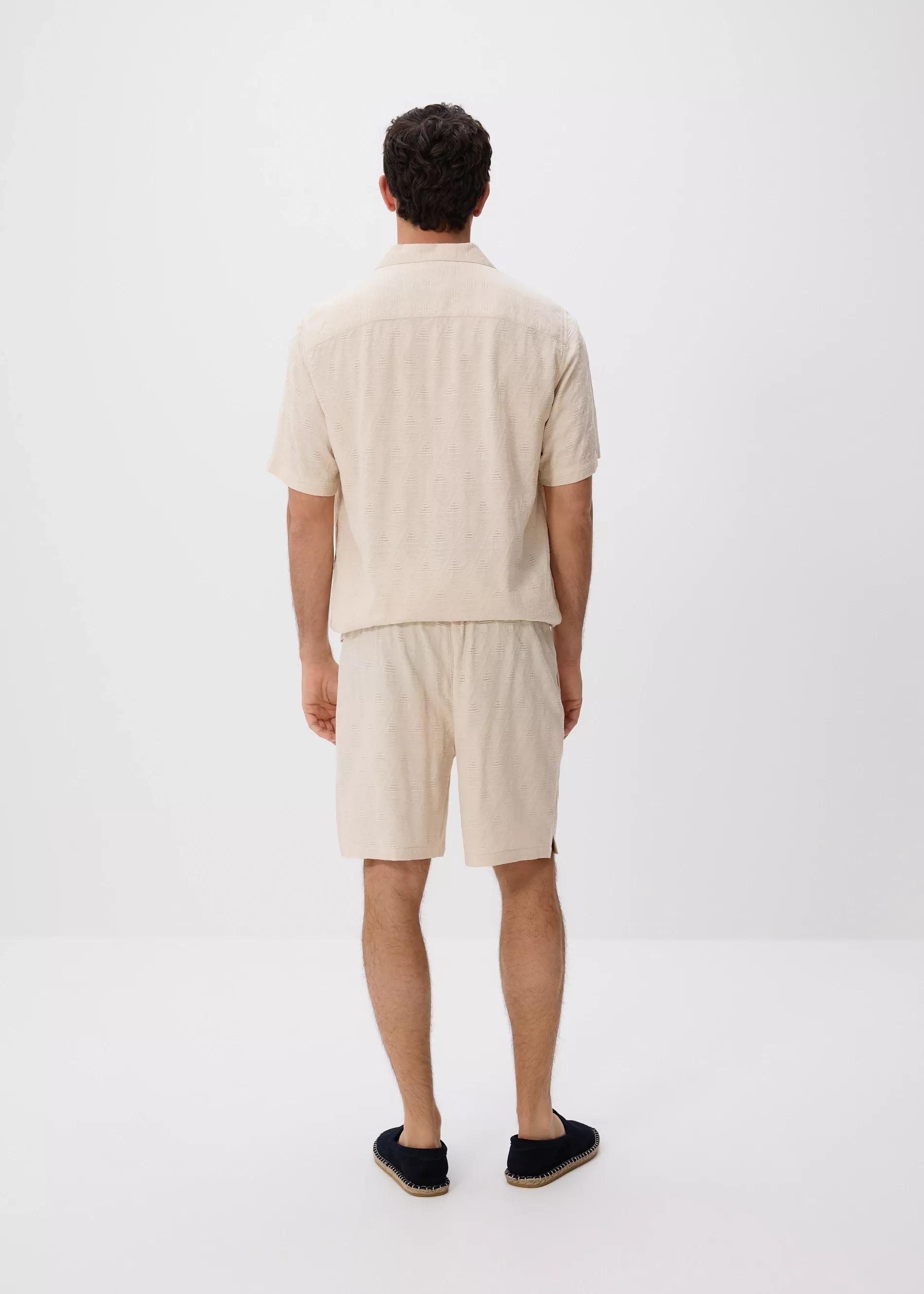 Beige Slim Fit Shorts, , large image number 2