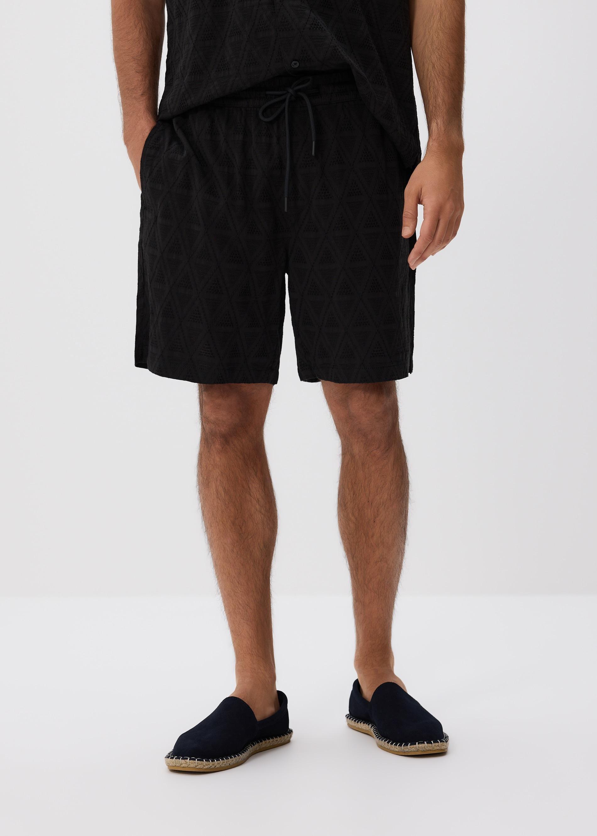 Black Slim Fit Shorts, , medium