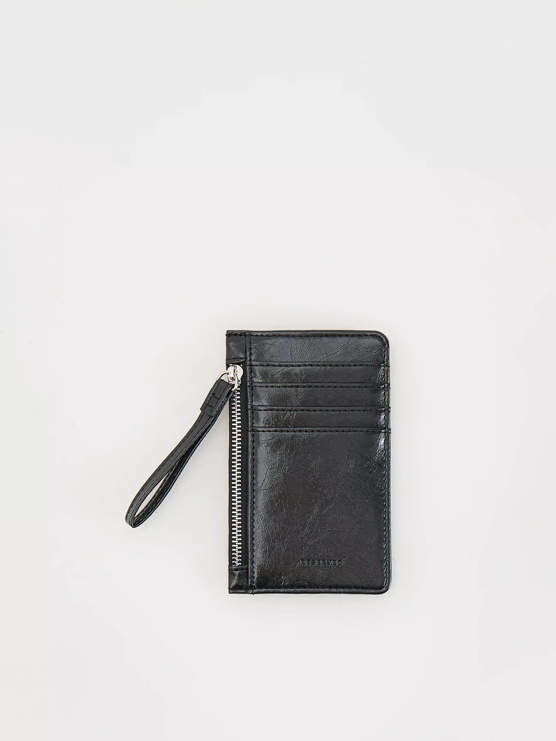 Black Card Holder, Black, large image number 0