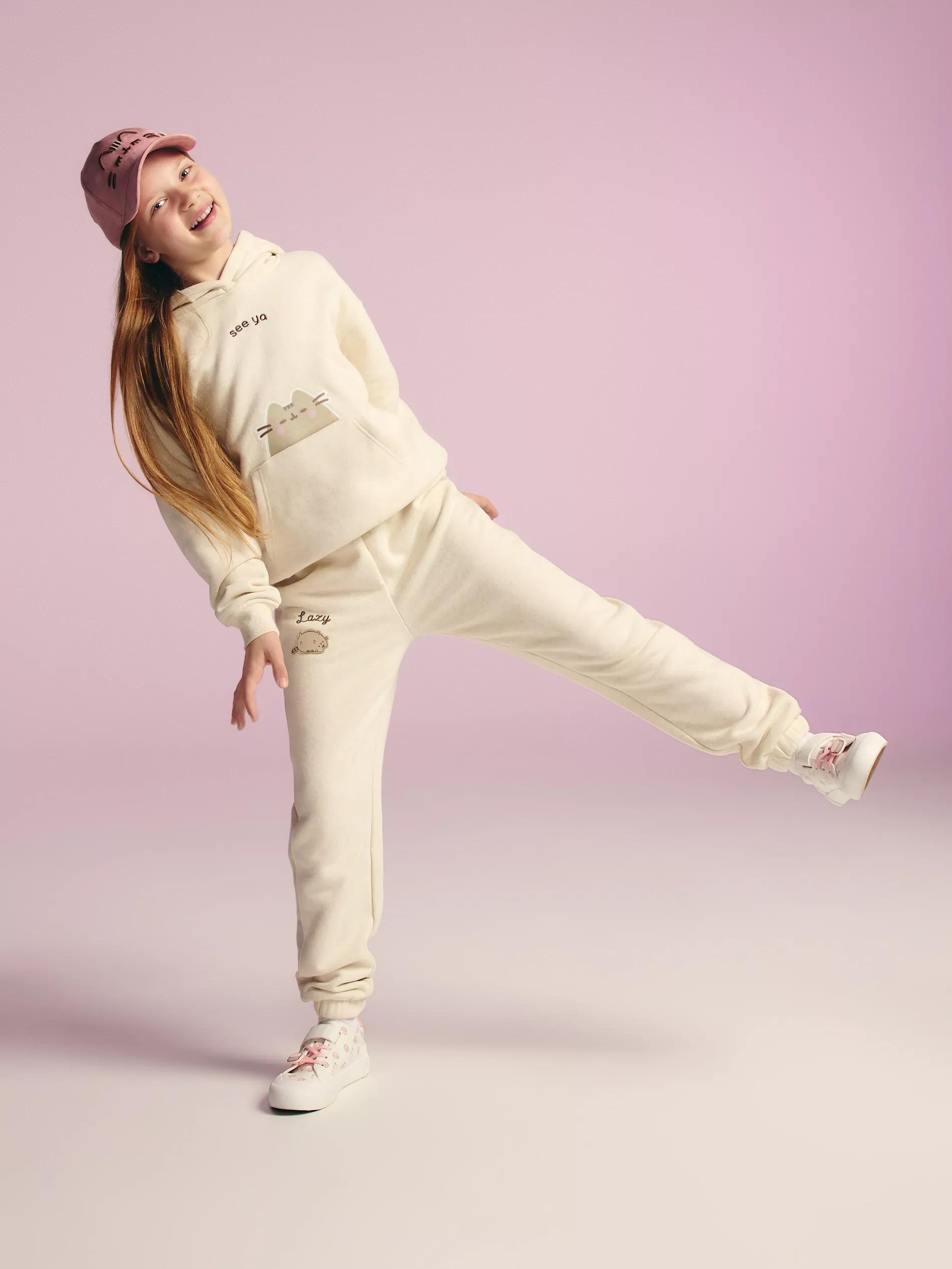 BEIGE Pusheen sweatpants, , large image number 0