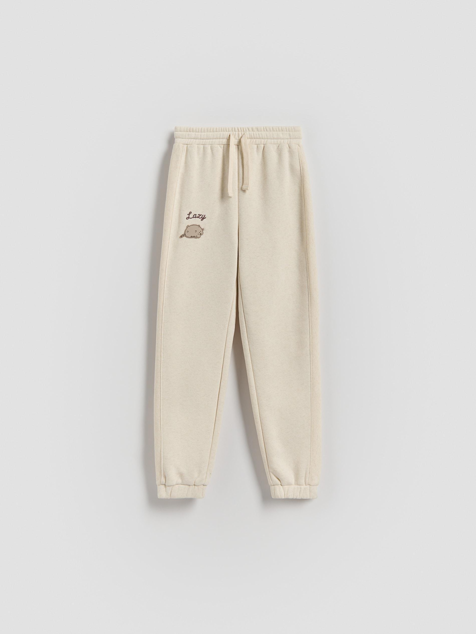 BEIGE Pusheen sweatpants, , large image number 2
