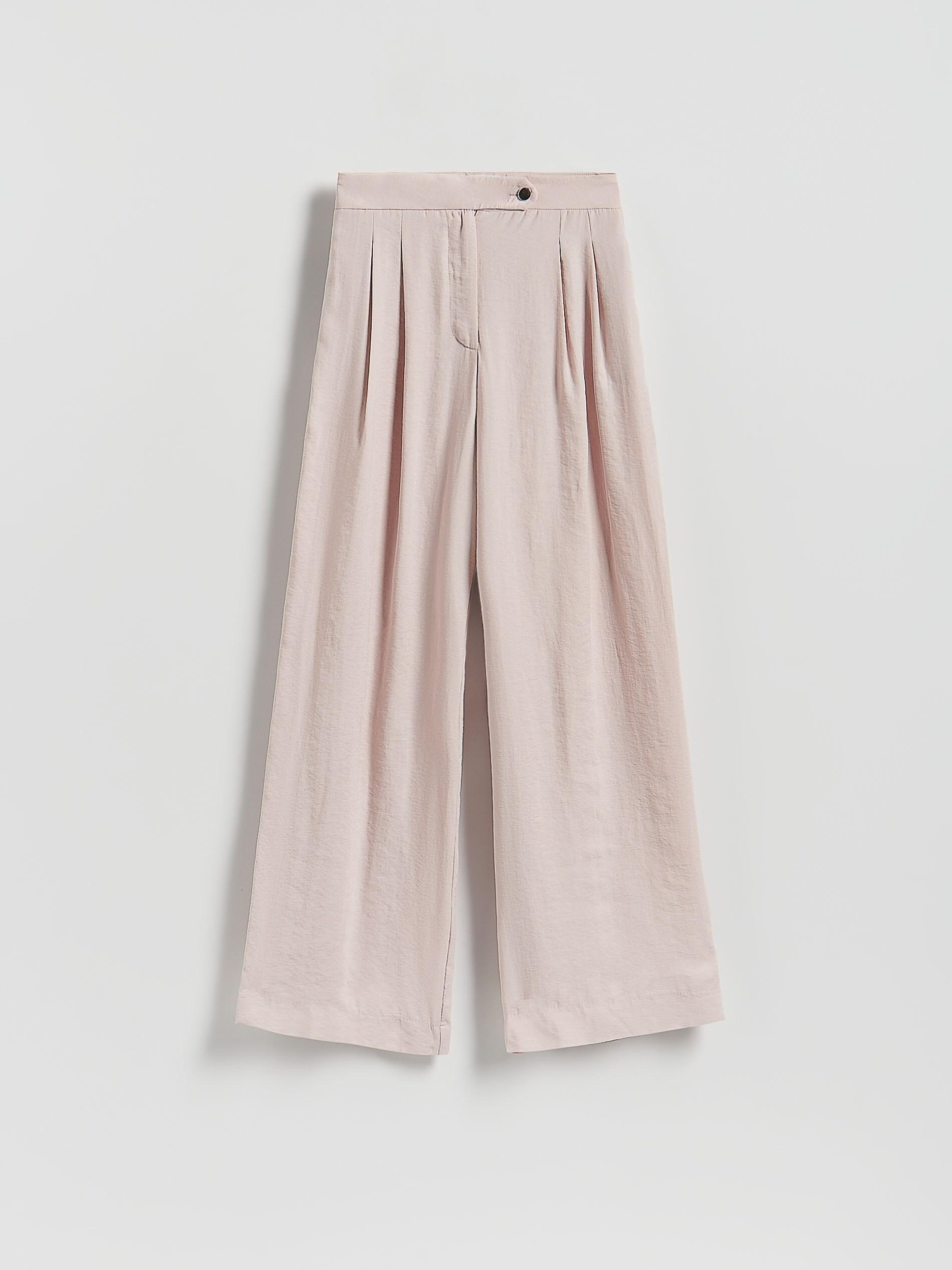 Pink Loose Modal Blend Trousers, Pink, large image number 4