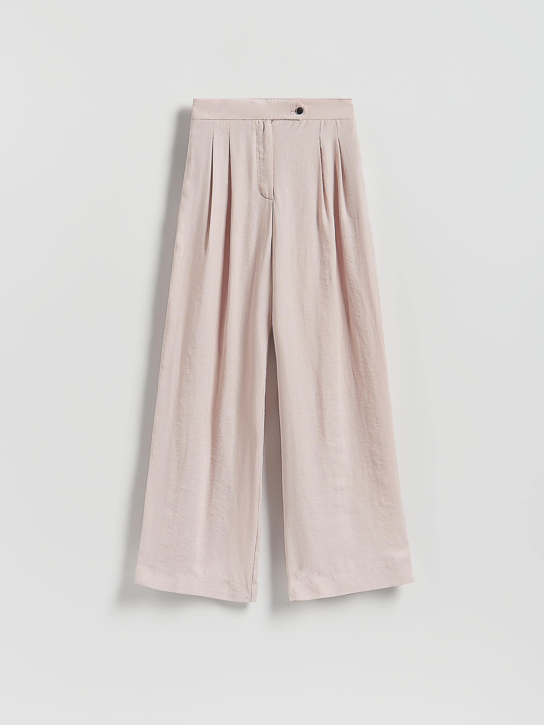 Pink Loose Modal Blend Trousers, Pink, large image number 4
