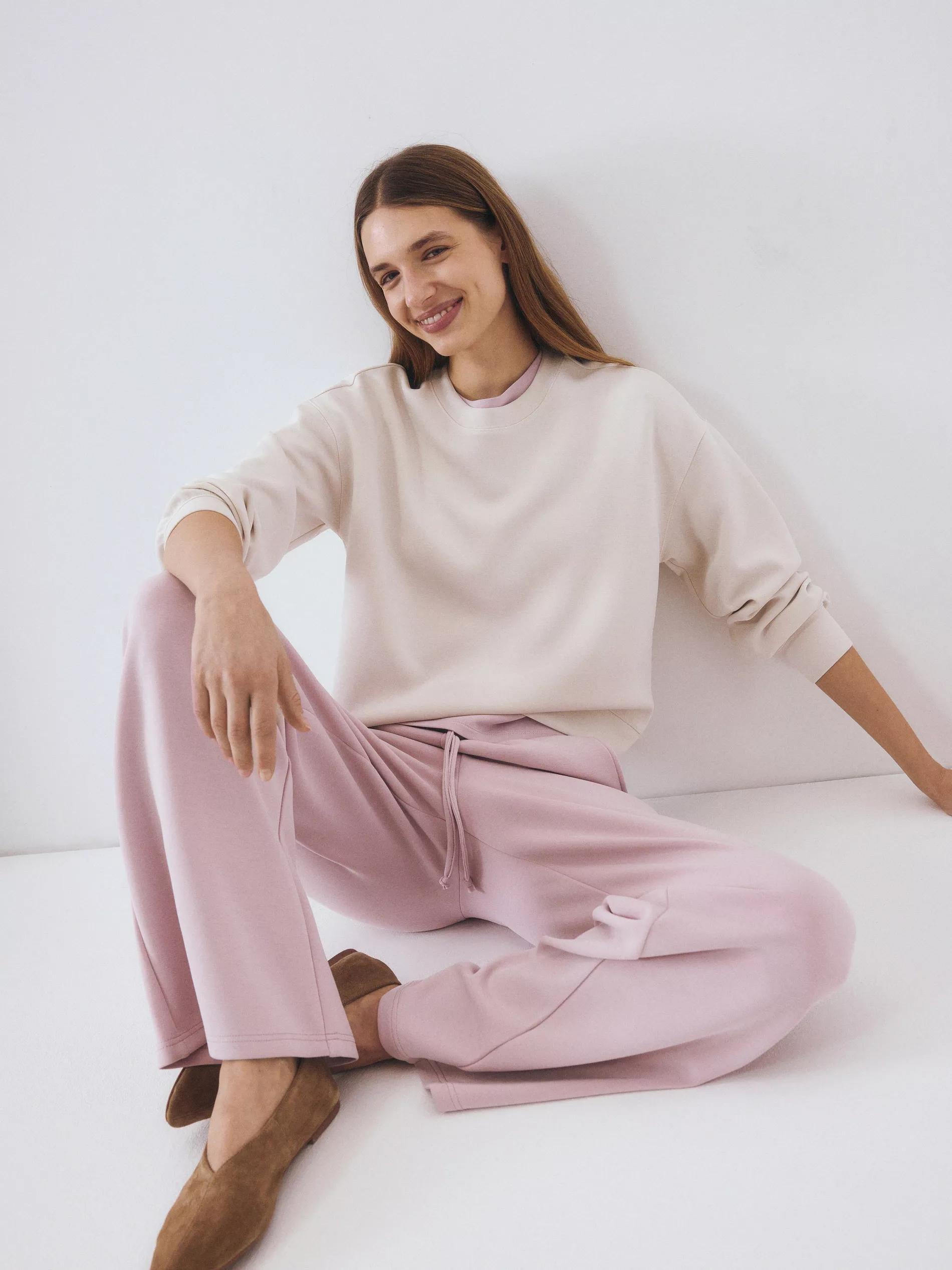 Pink Sweatpants With Added Modal, , large image number 3