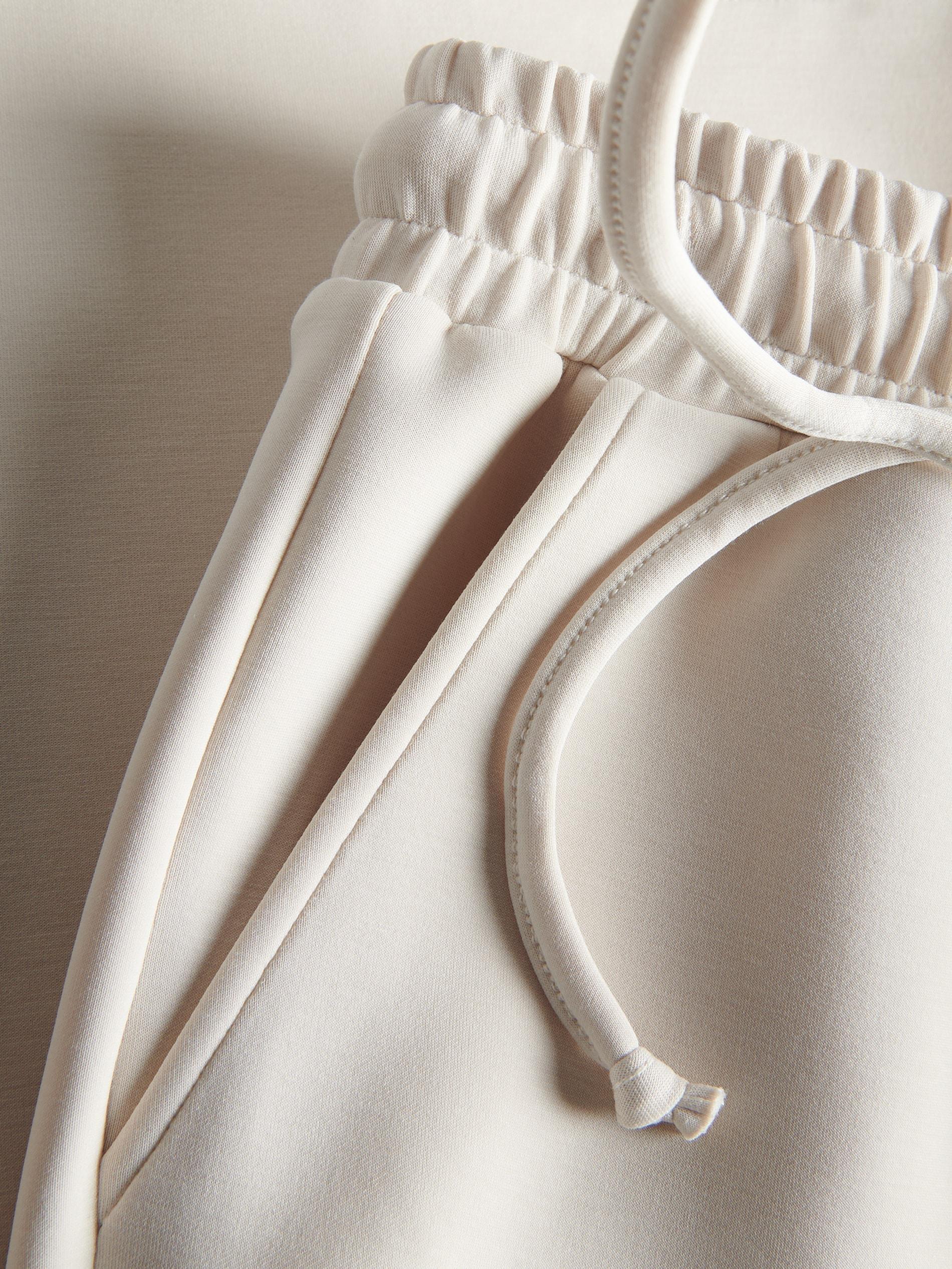 Beige Sweatpants With Added Modal, Beige, large image number 5