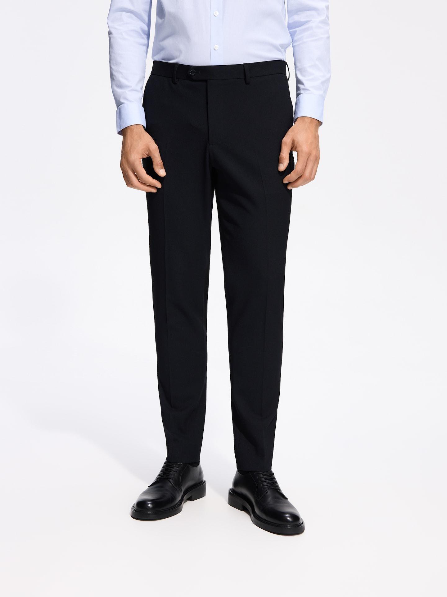 Navy Slim Fit Suit Trousers, Navy, medium