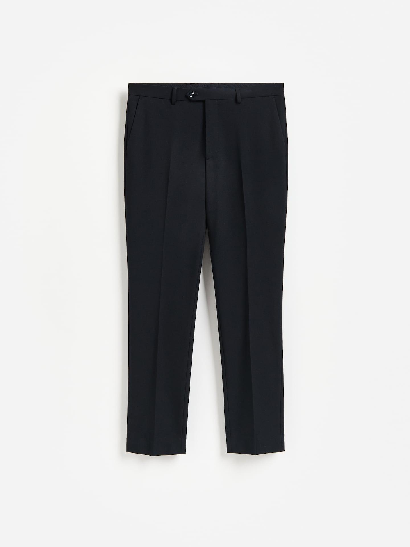 Navy Slim Fit Suit Trousers, Navy, large image number 4
