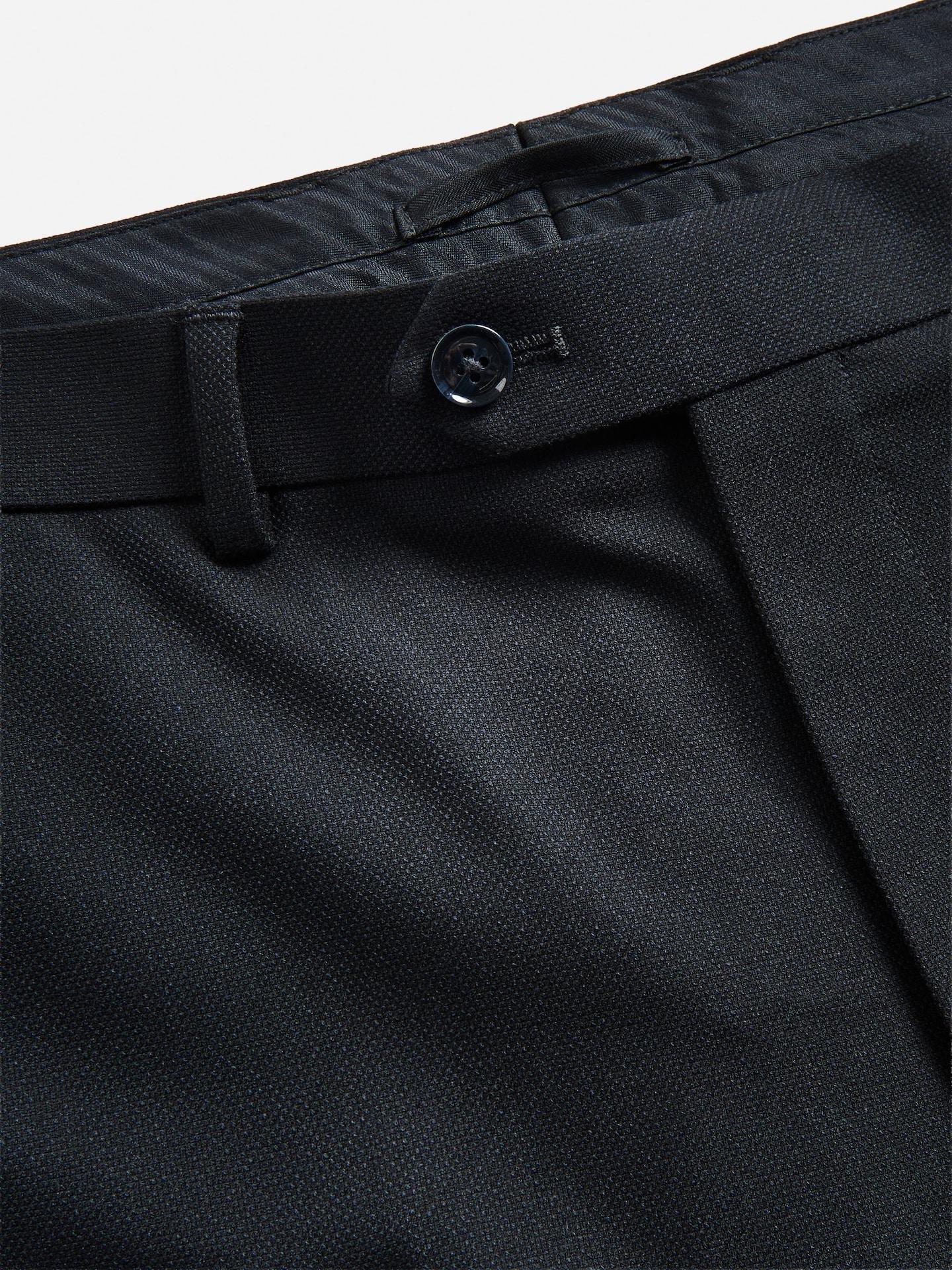 Navy Slim Fit Suit Trousers, Navy, large image number 5