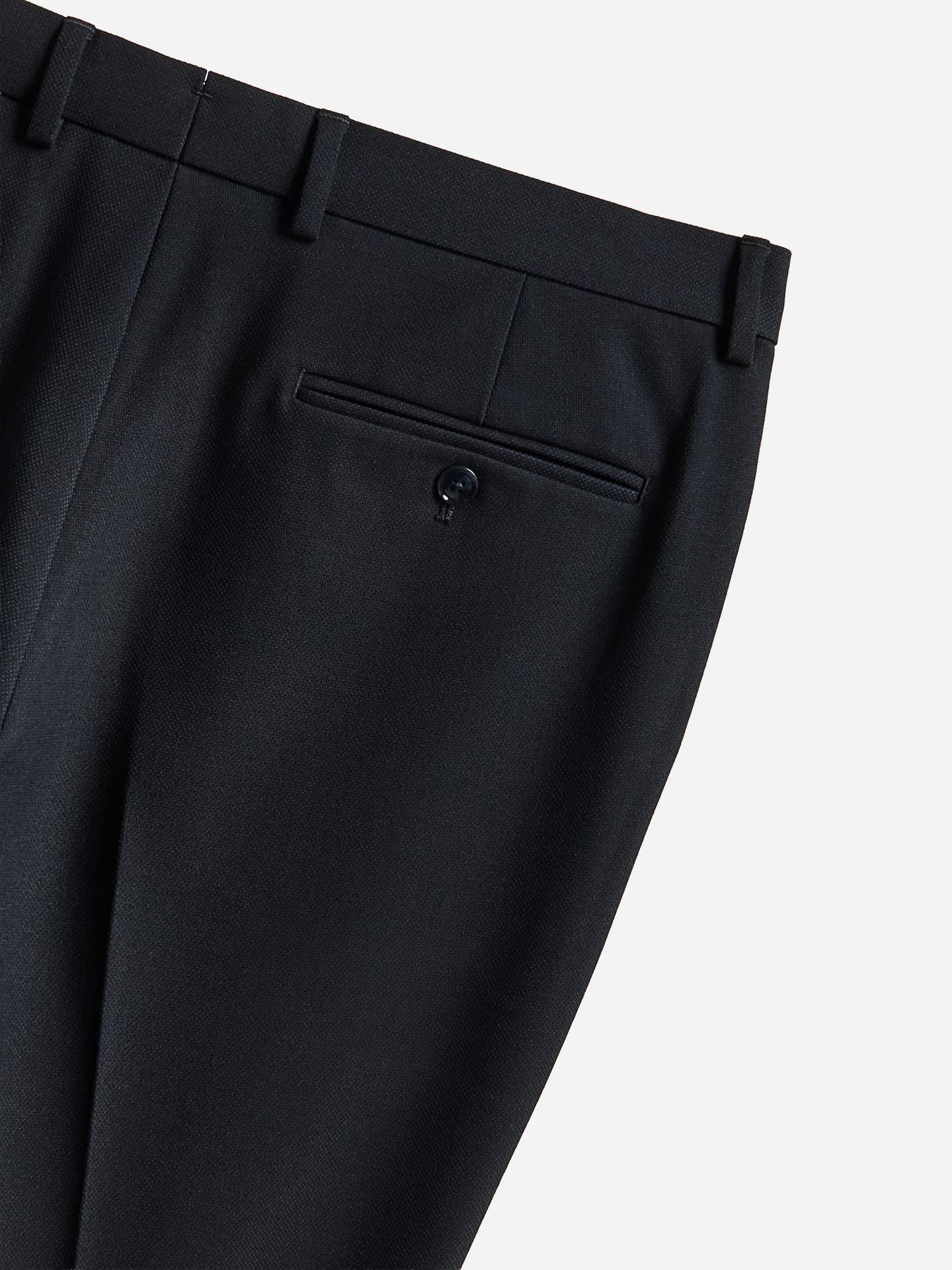 Navy Slim Fit Suit Trousers, Navy, large image number 6