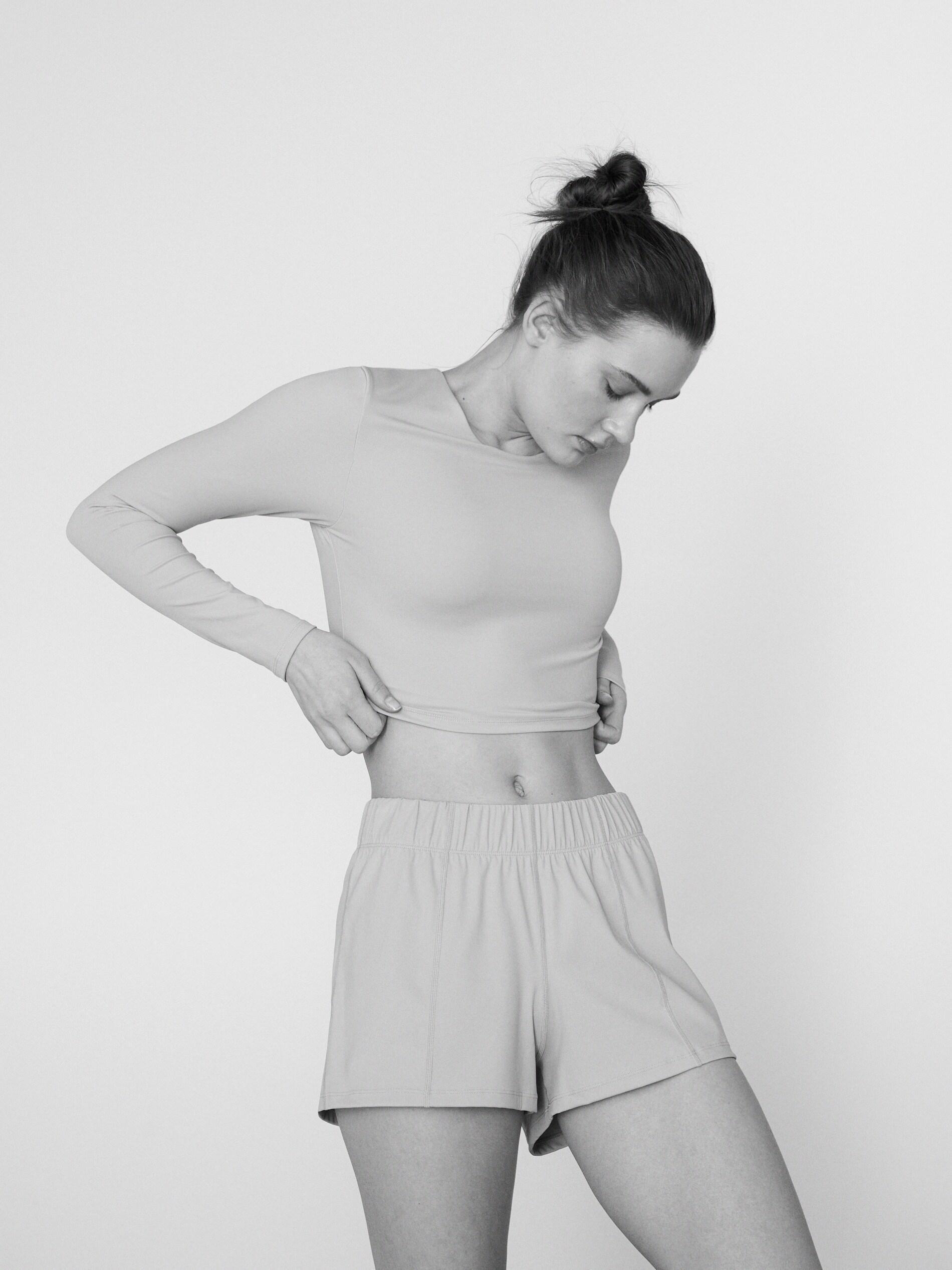 Dusty Rose Workout Shorts, , large image number 1
