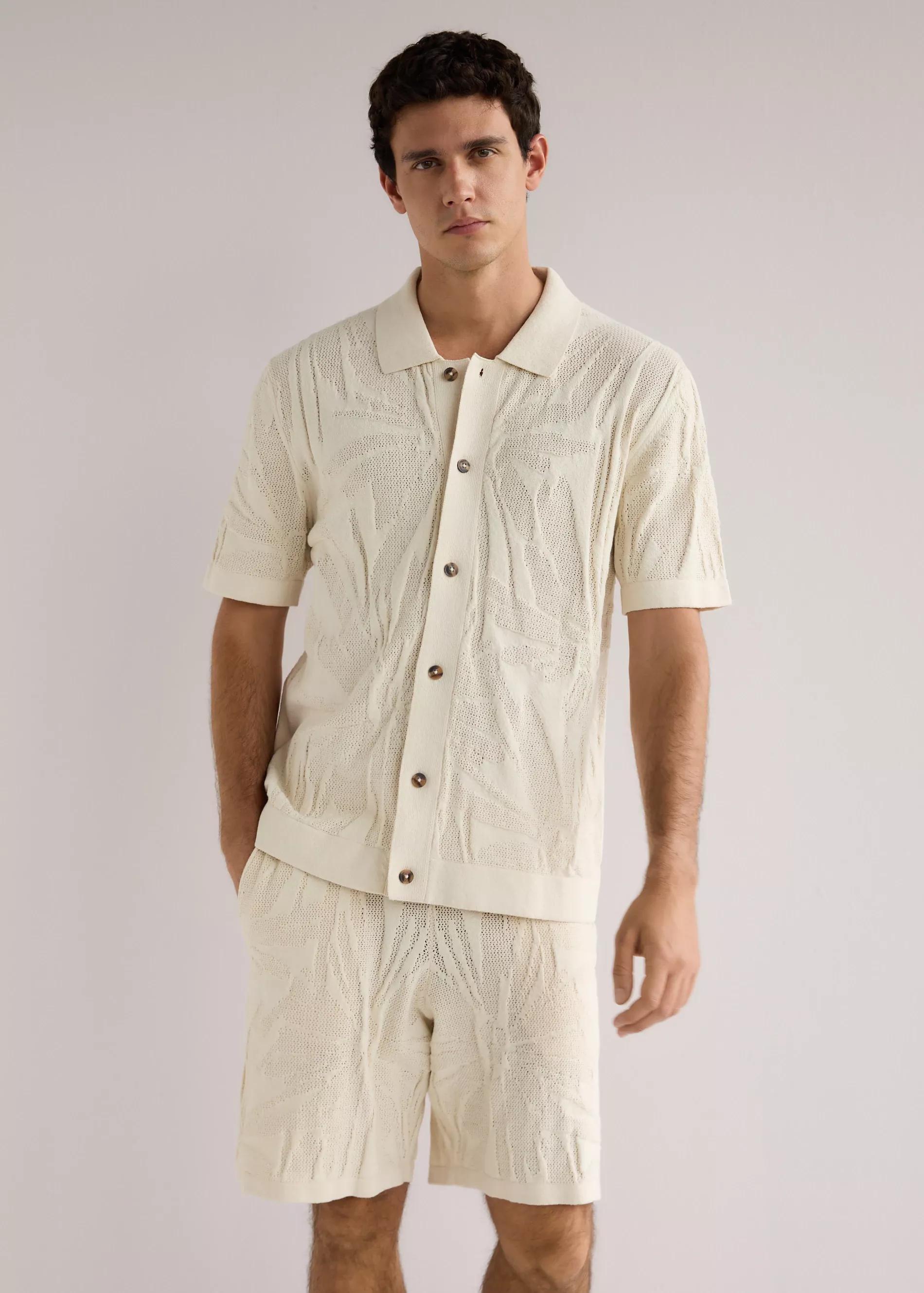 Beige Comfort Fit Shorts, , medium