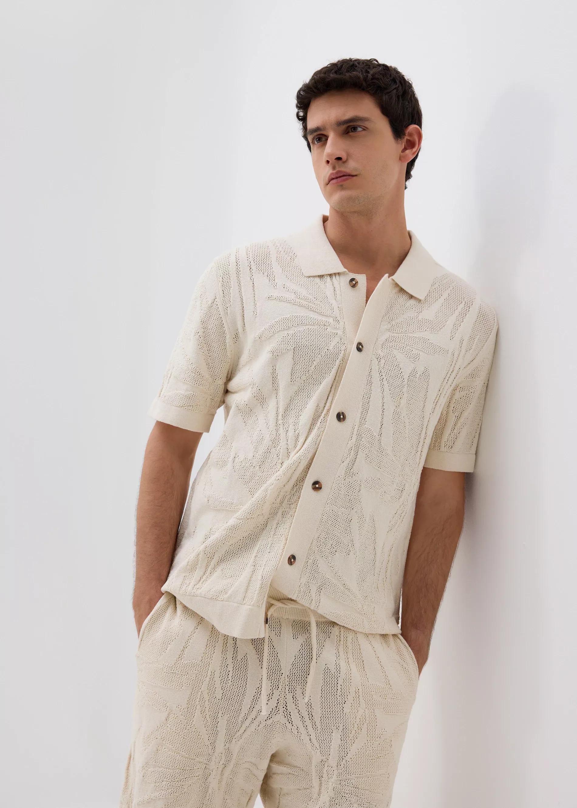Beige Comfort Fit Shorts, , large image number 5