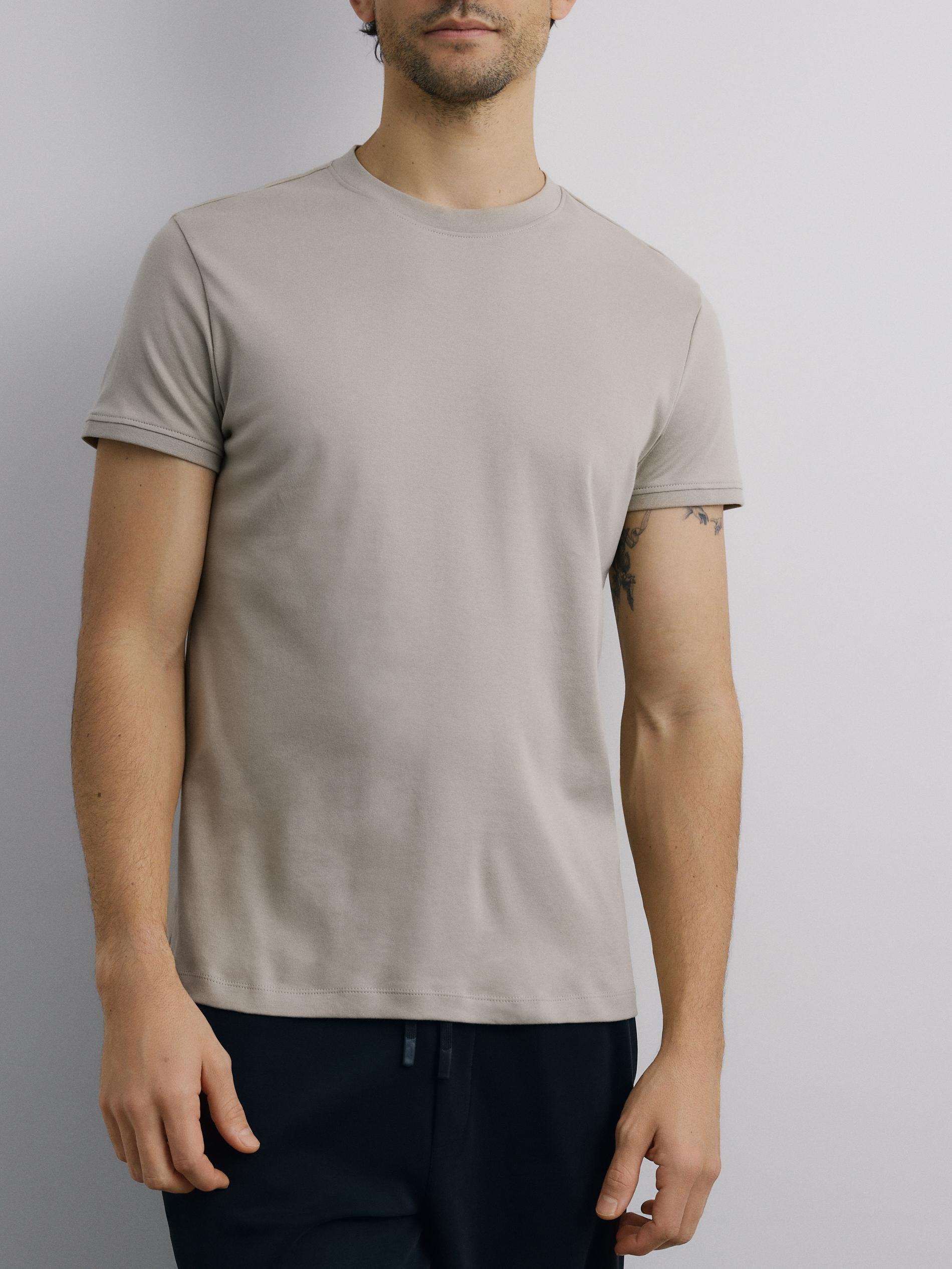Beige Slim Fit T-Shirt, Beige, large image number 1