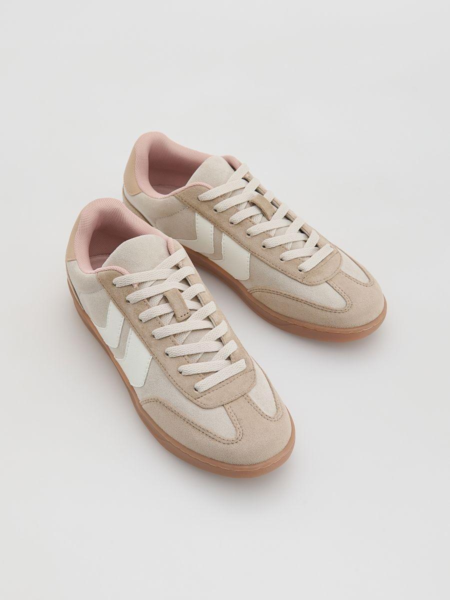 Multicolour Faux Suede Sneakers, Multicolor, medium
