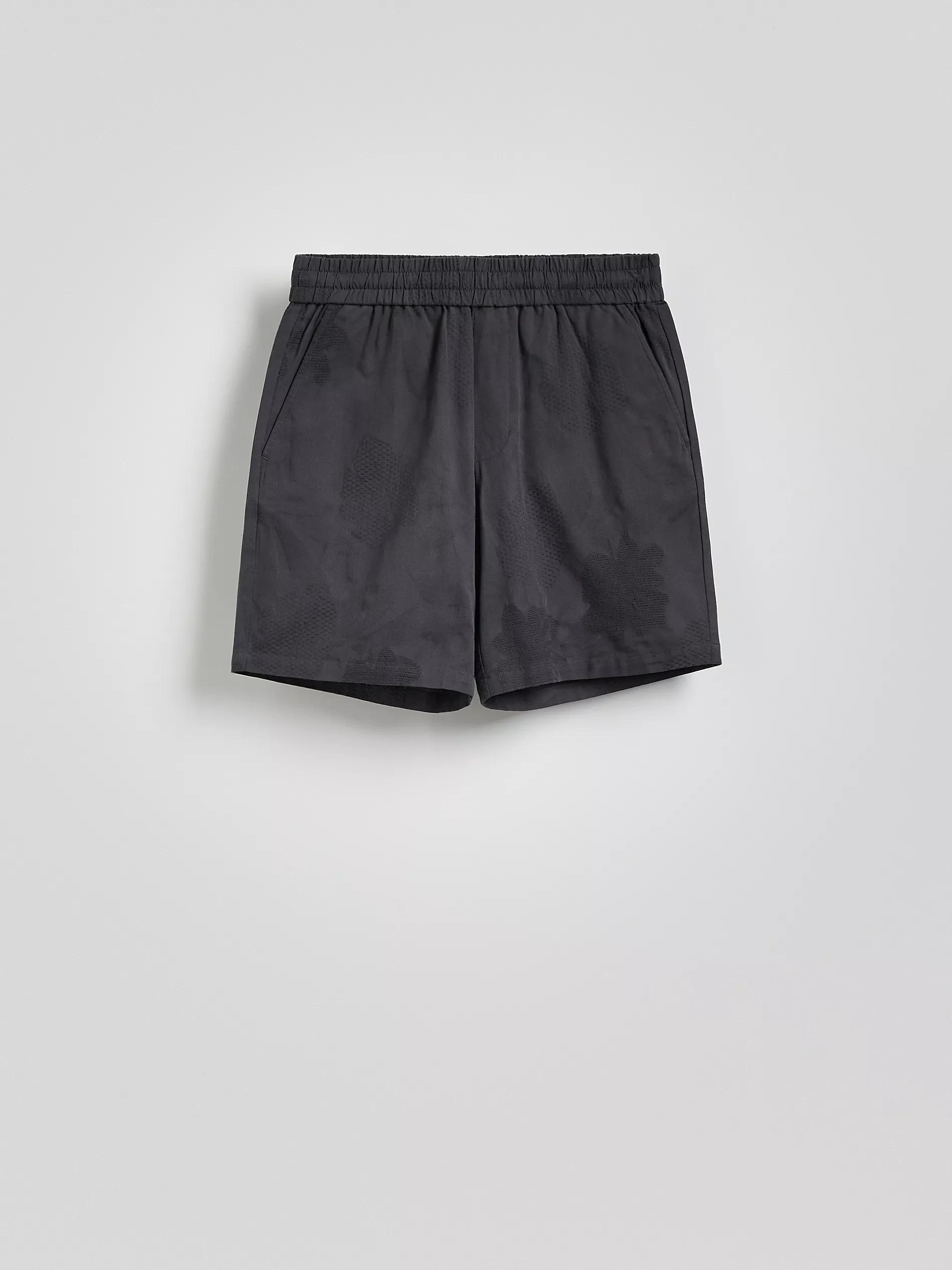 Grey Patterned Shorts, , large image number 4