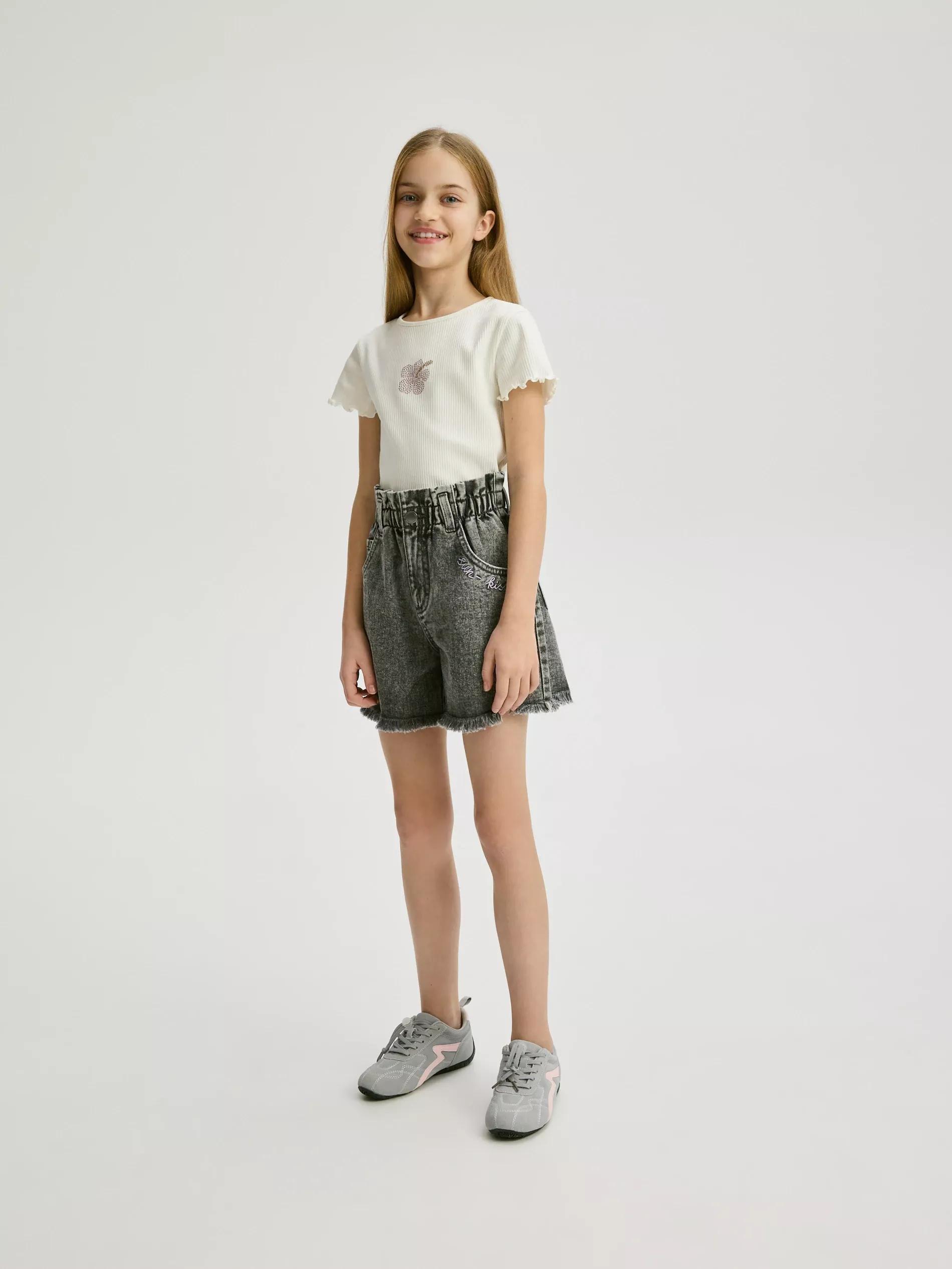 Cream Girls' T-Shirt, , large image number 1