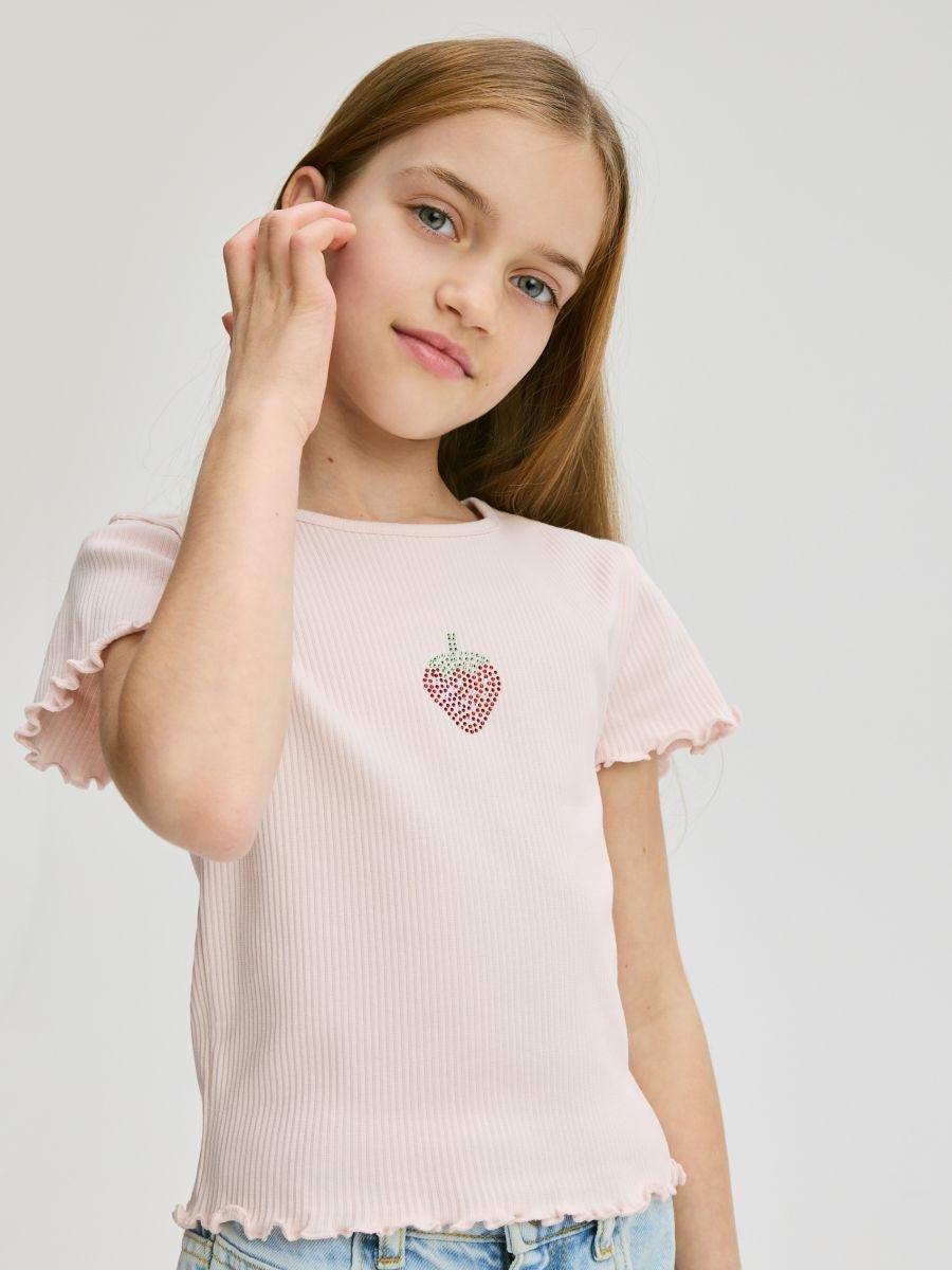 Pink Girls' T-Shirt, , medium
