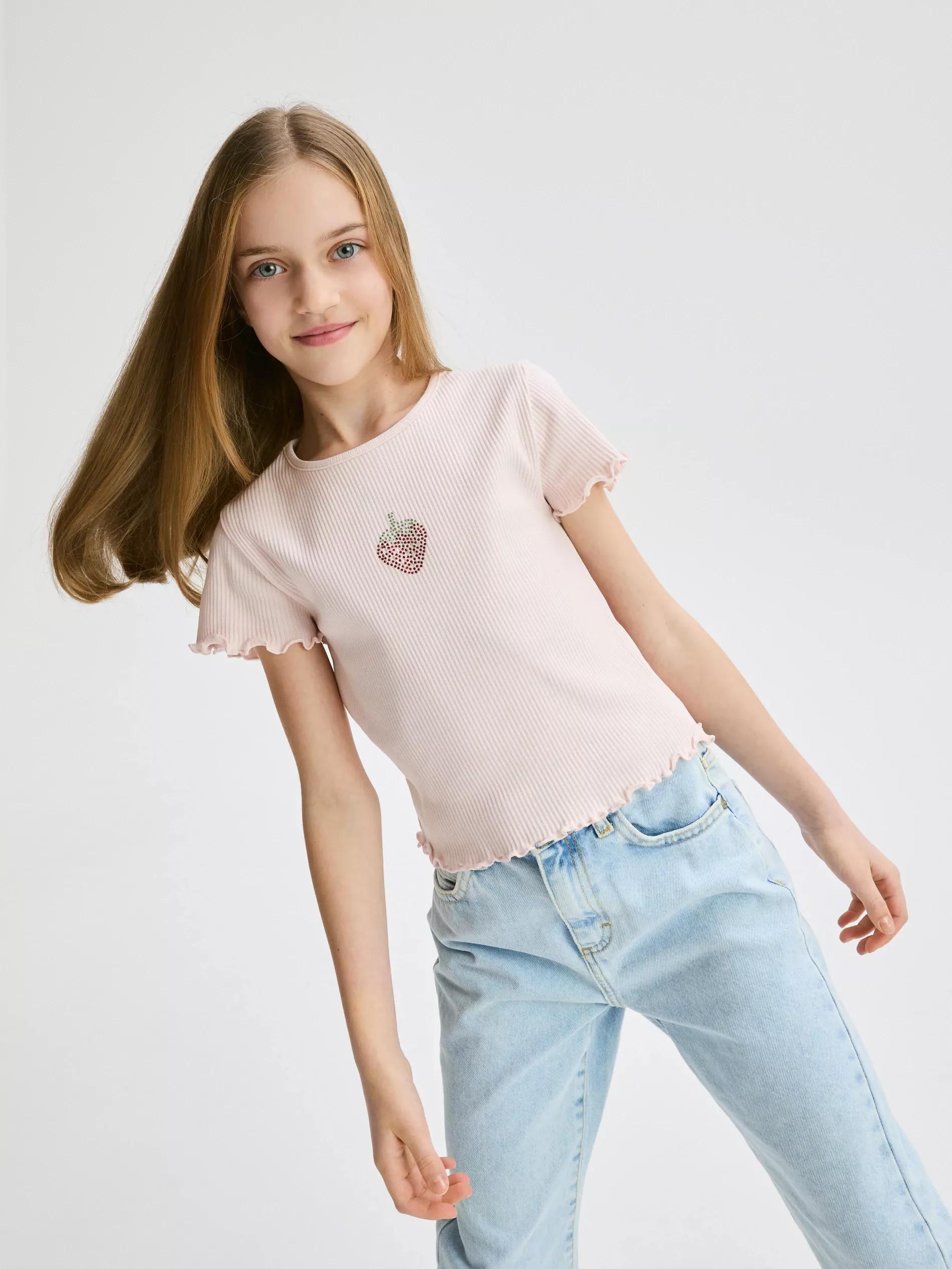 Pink Girls' T-Shirt, , large image number 2