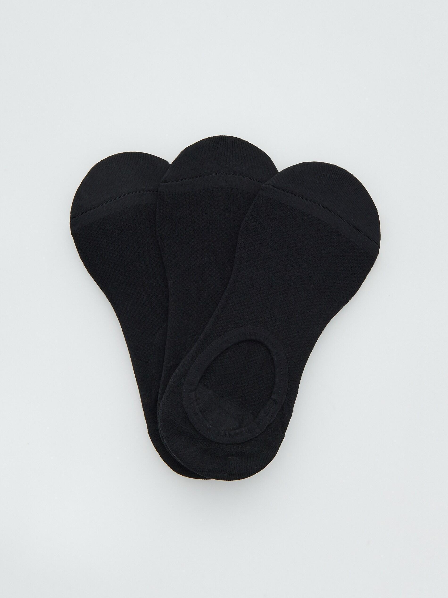 Black No Show Socks 3 Pack, , large image number 1