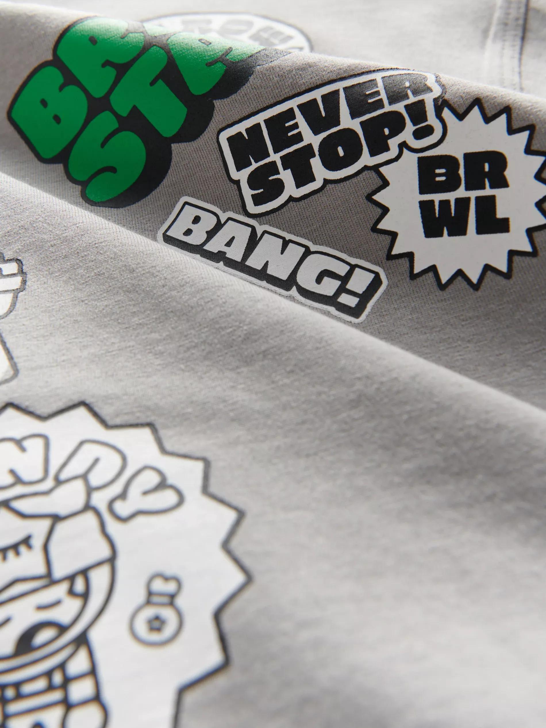 Grey Oversize-T-Shirt Brawl Stars, , large image number 2
