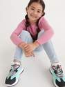 Reserved - Blue Leggings With An Elasticated Waist For Girls