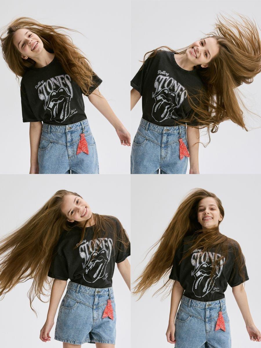 Grey The Rolling Stones T-Shirt, , medium