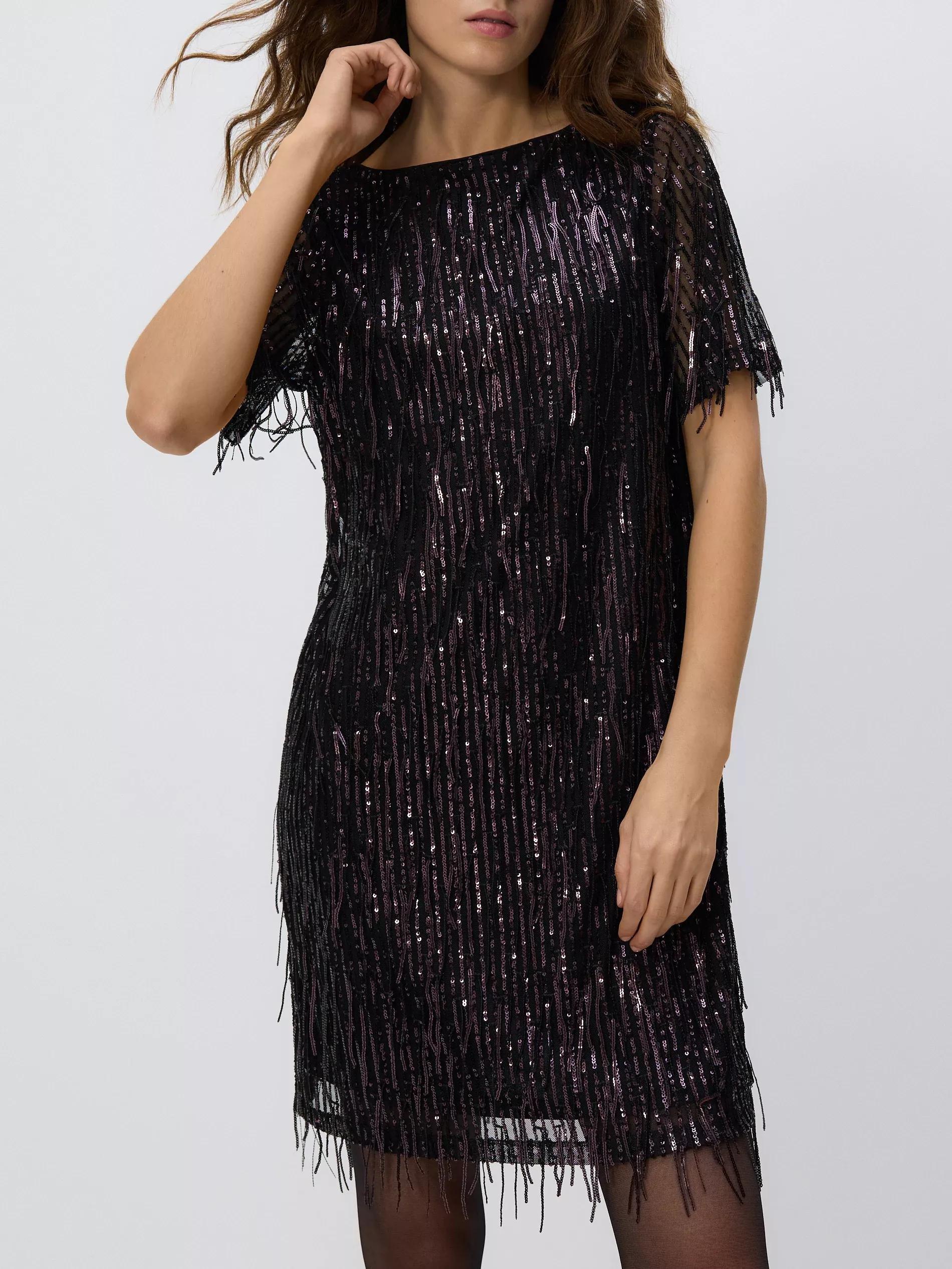 Purple Sequin Mini Dress, Purple, large image number 3