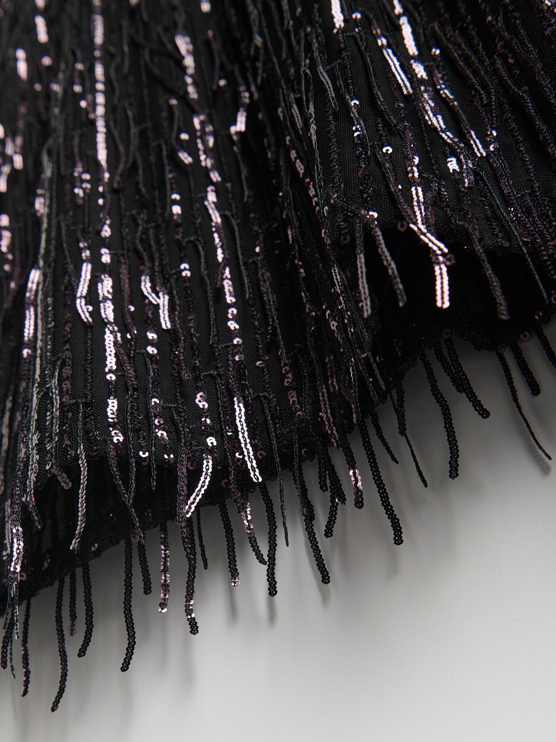 Purple Sequin Mini Dress, Purple, large image number 5