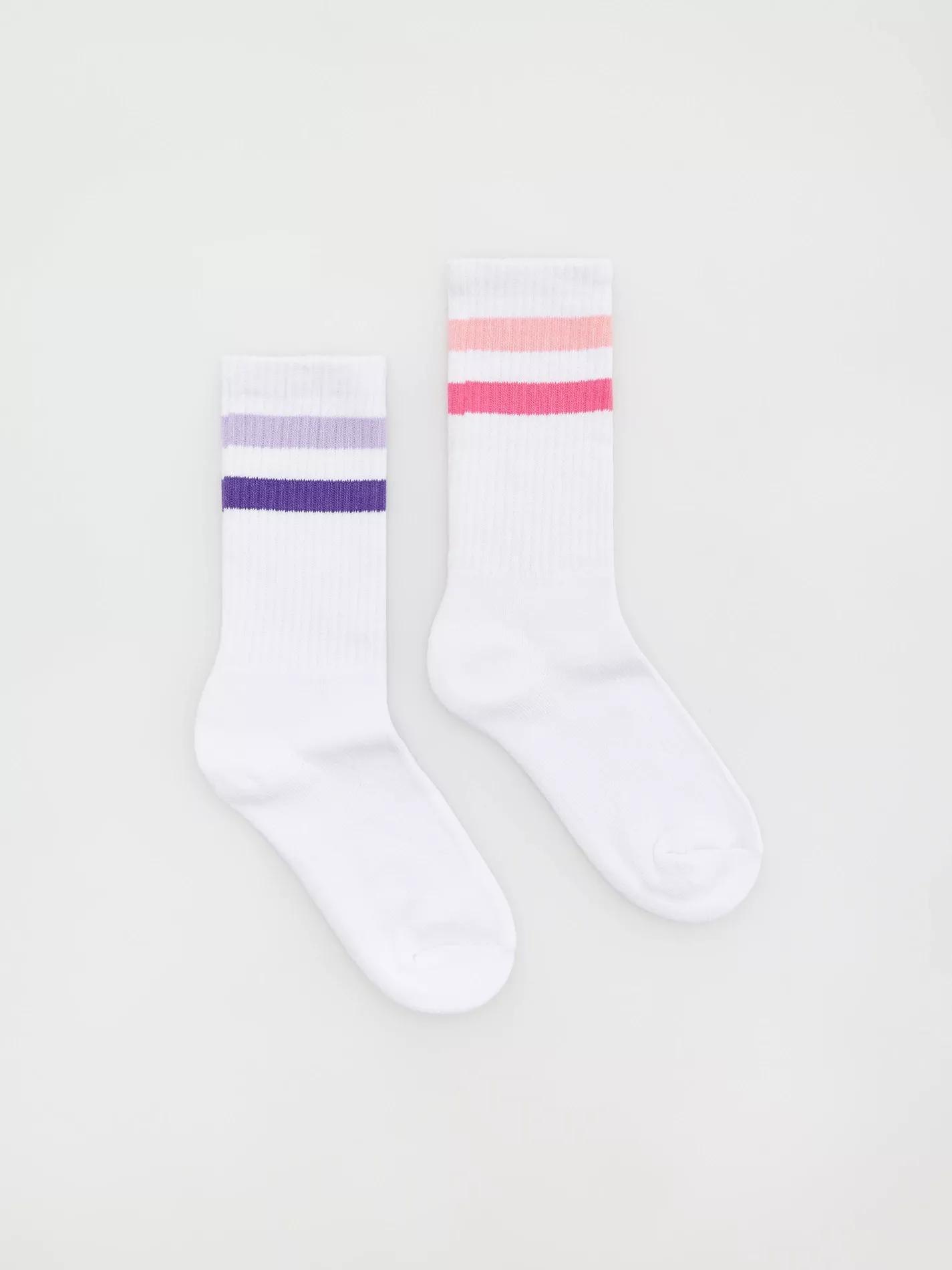 Cream Cotton Socks 2 Pack, , large image number 1