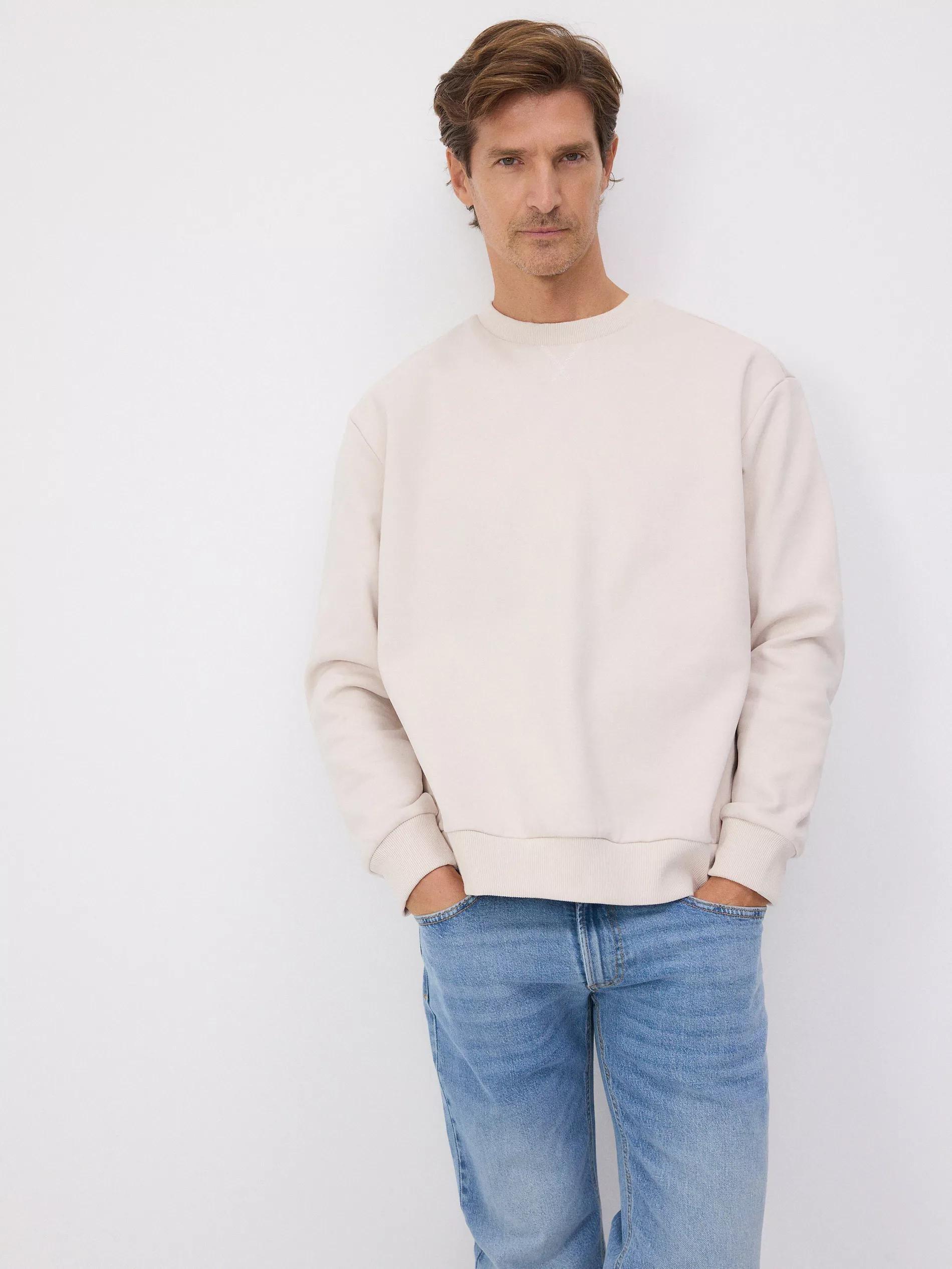 Beige Cotton Sweatshirt, , large image number 0