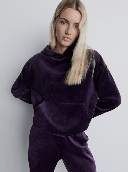 Reserved - Purple Velvet Sweatshirt