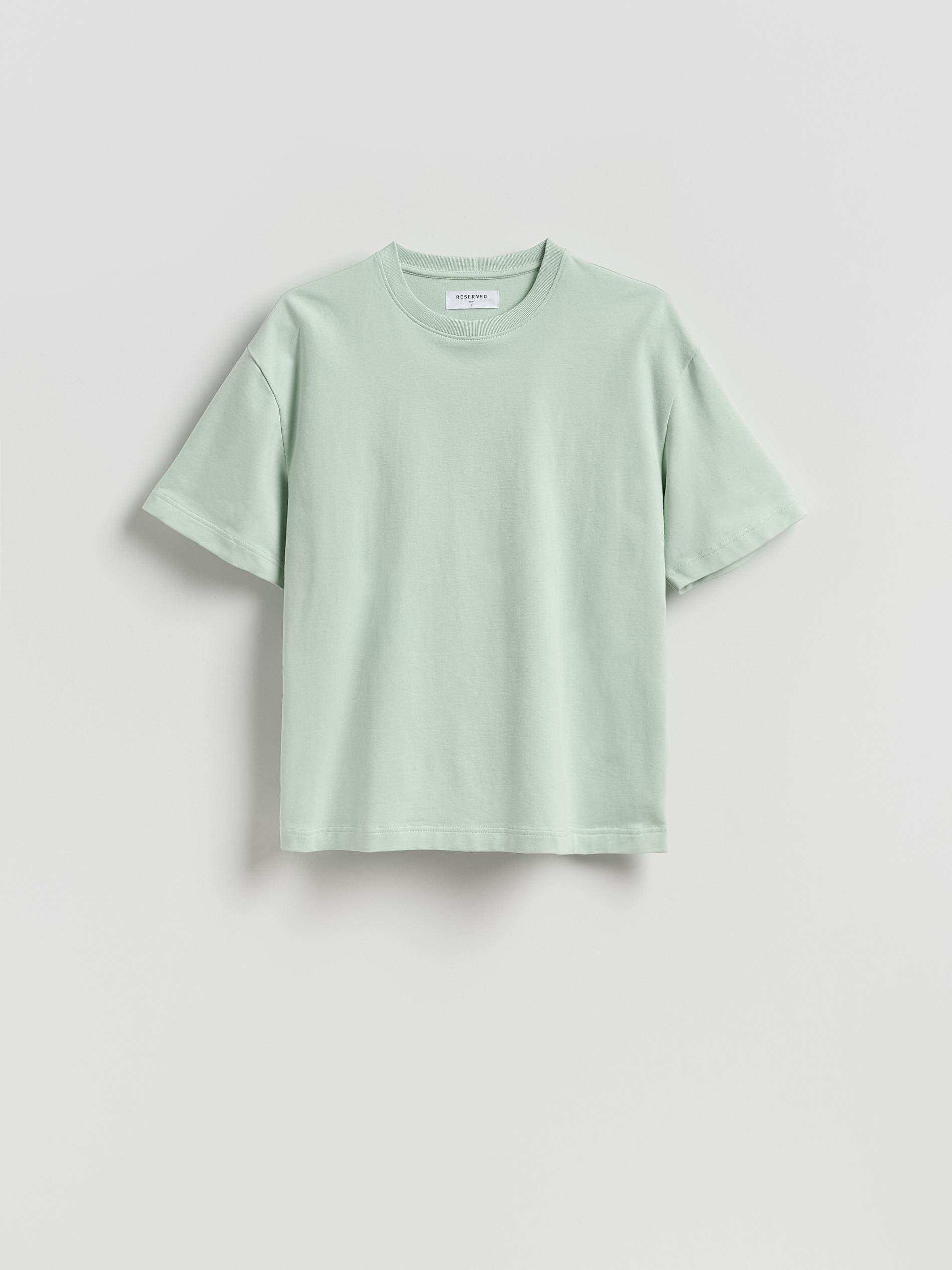 Green Boxy Cotton T-Shirt, Green, large image number 0