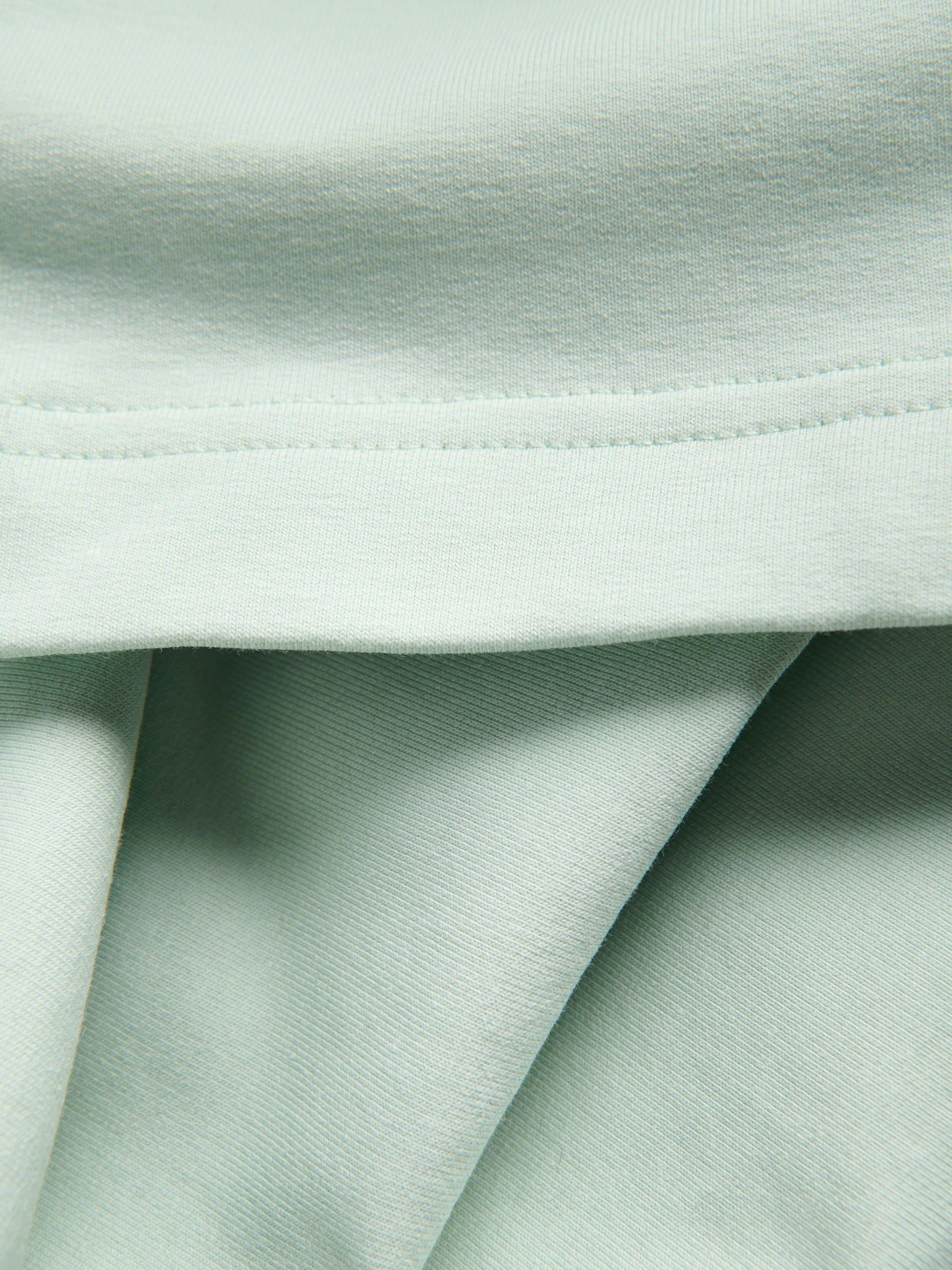 Green Boxy Cotton T-Shirt, Green, medium